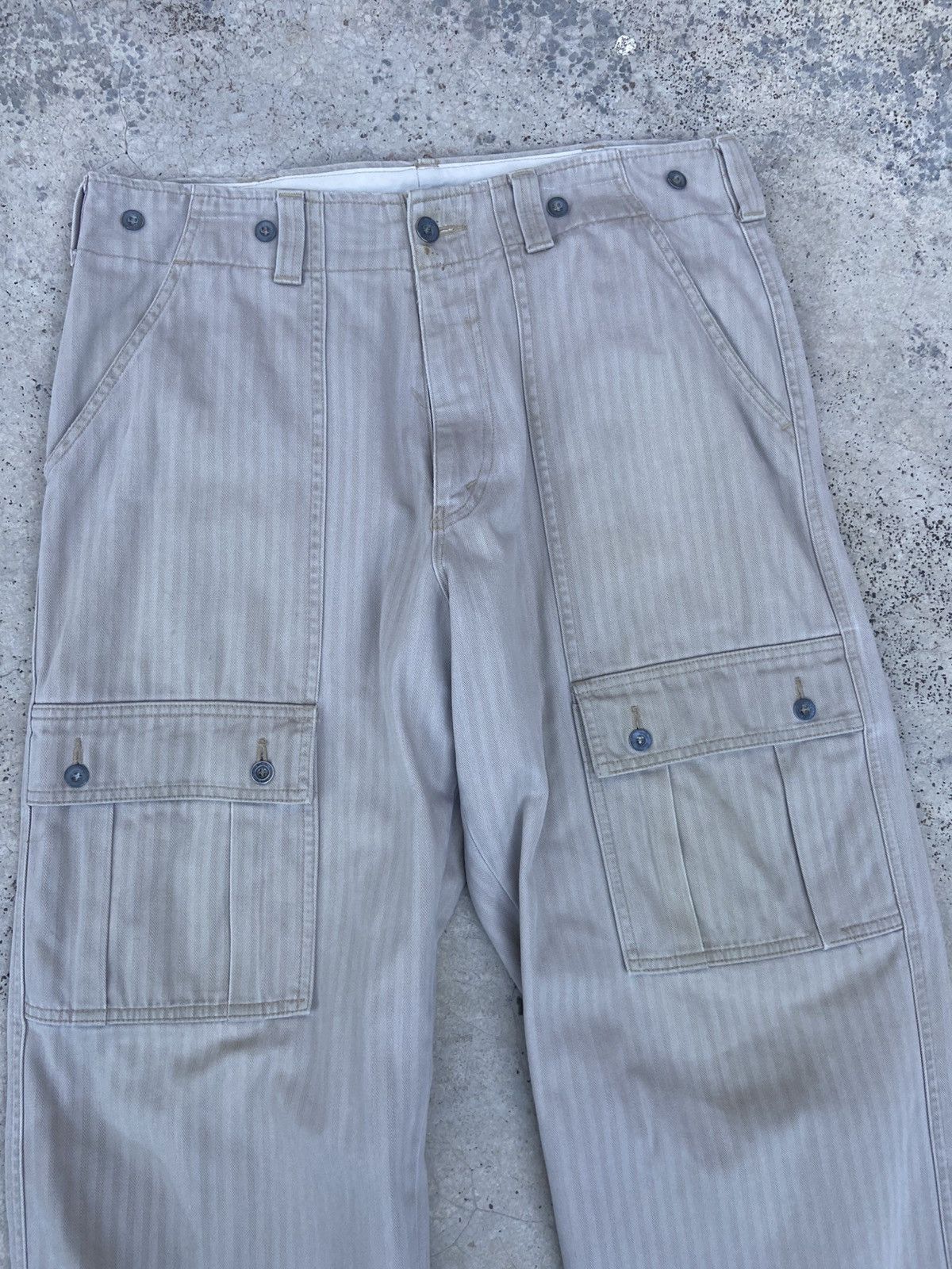 Vintage Vintage Bobson Cargo pants herring bones cargos Size US 35 - 3 Thumbnail