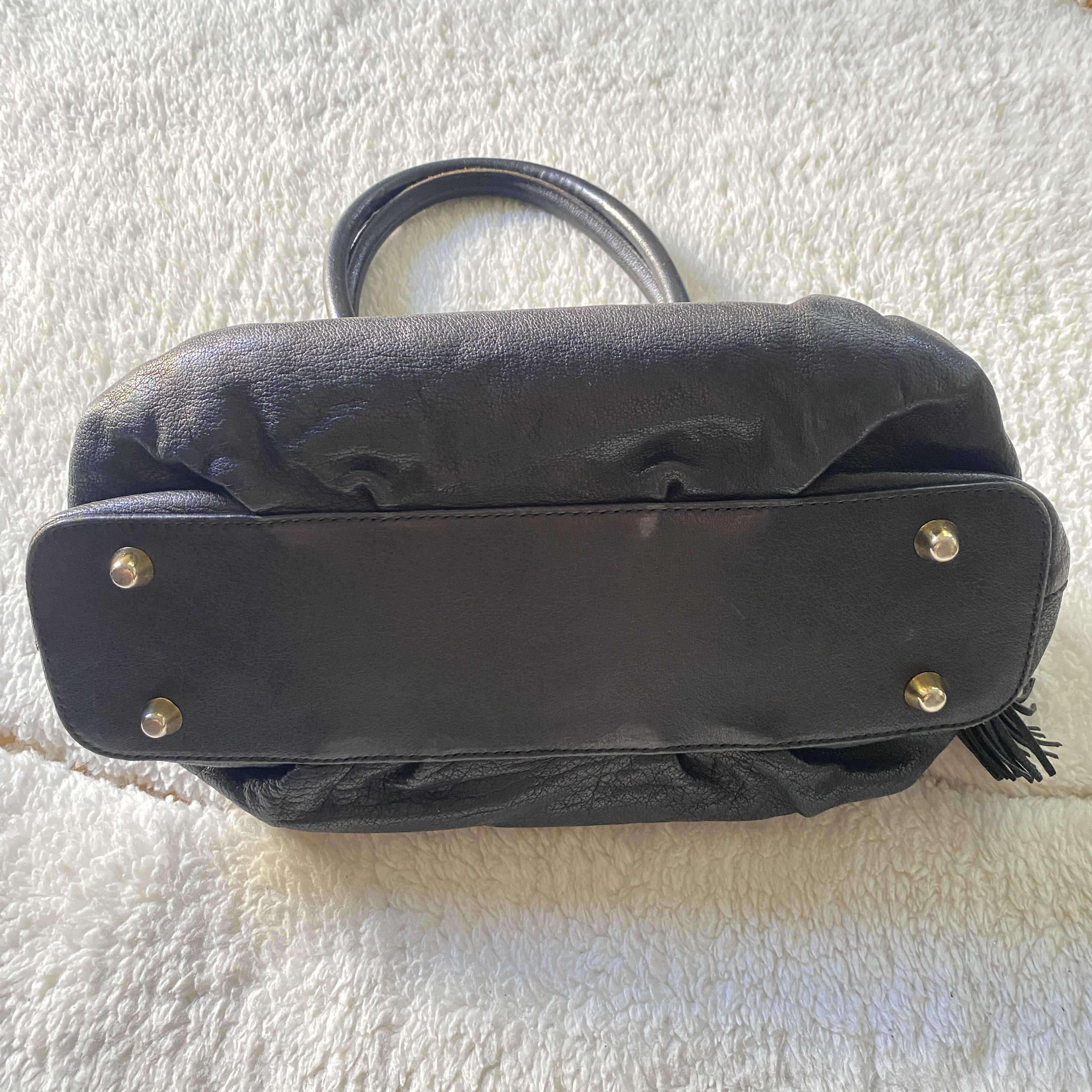 Moschino Vintage Moschino Black Leather Shoulder Bag Size ONE SIZE - 2 Thumbnail