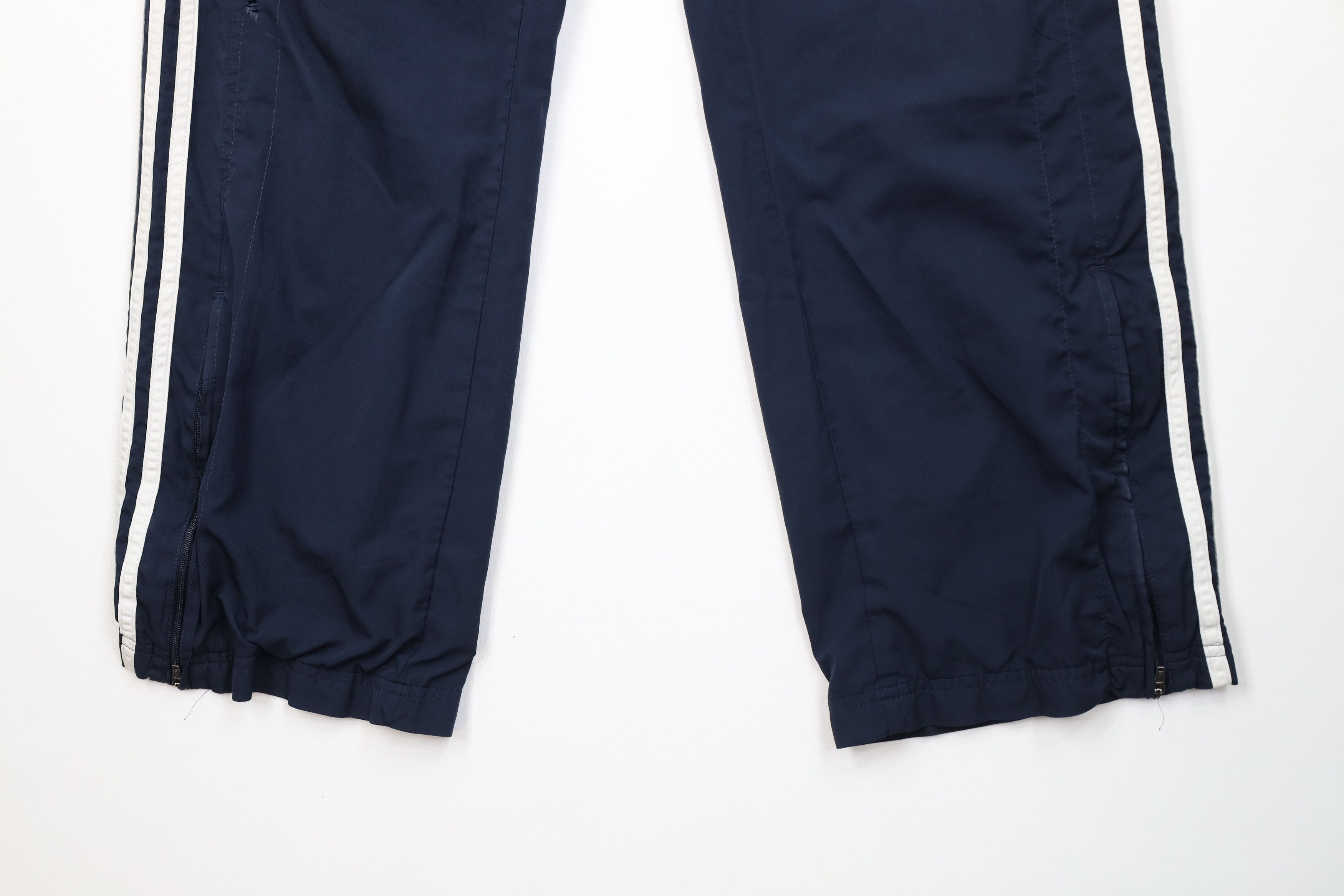 Adidas Vintage Y2K Adidas Spell Out Lined Wide Leg Wind Pants Size US 36 / EU 52 - 4 Thumbnail