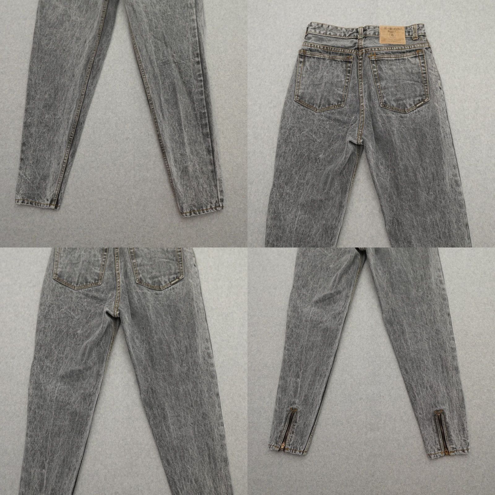 Jordache VINTAGE Jordache Women's Jeans Skinny 11/12 Gray Acid Wash High Rise Ankle 11X28 GENDER: Women Size 32" / US 10 / IT 46 - 9 Thumbnail