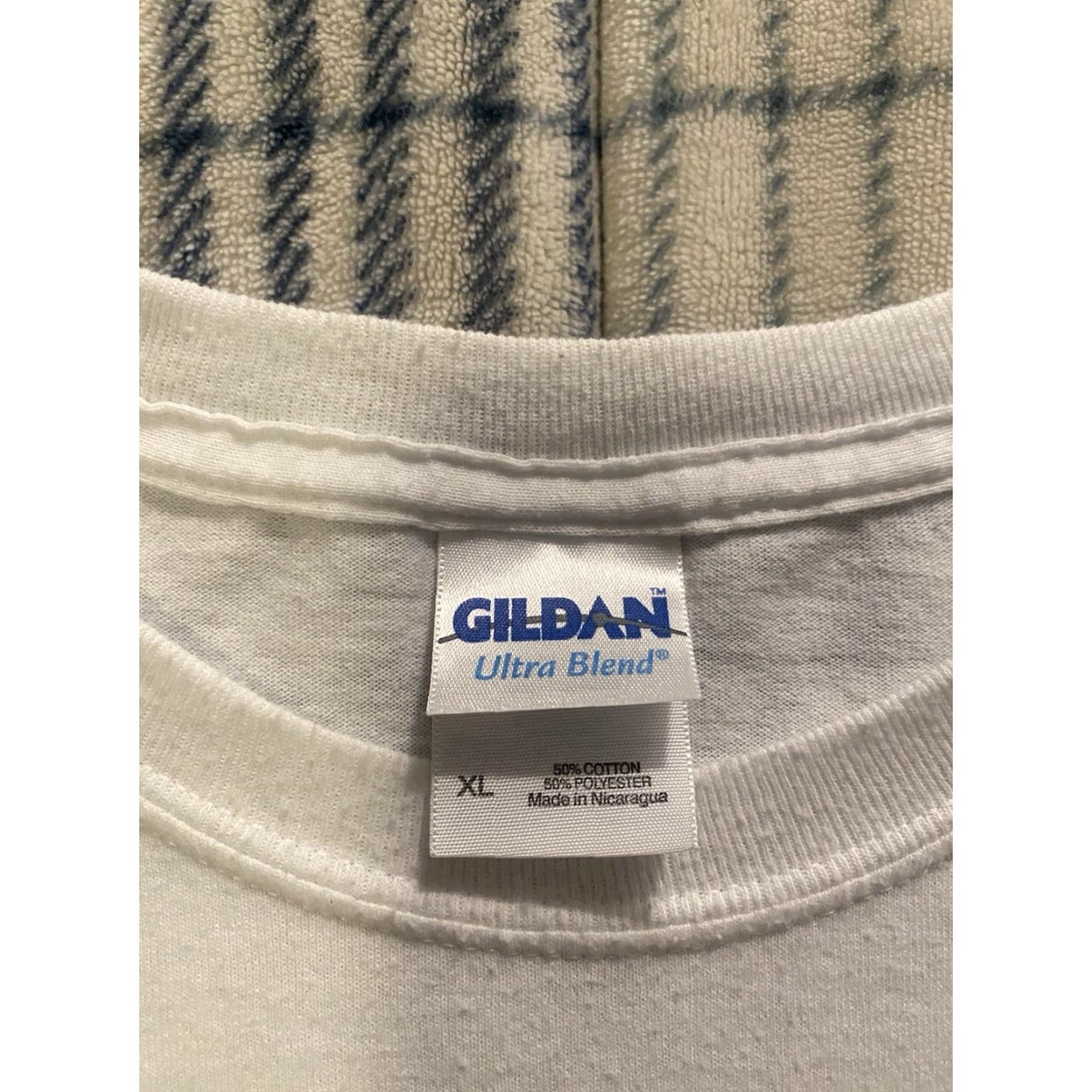 Gildan VINTAGE Gildan T-Shirt Men XL White 90s Jesus Graphic Print Crew Neck Short Sleeve T-Shirt Size US XL / EU 56 / 4 - 4 Thumbnail
