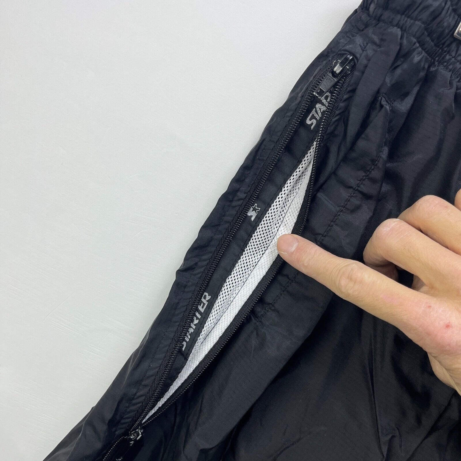Starter × Vintage Vintage 90s Starter Windbreaker Swishy Track Pants Large Size US 36 / EU 52 - 4 Thumbnail