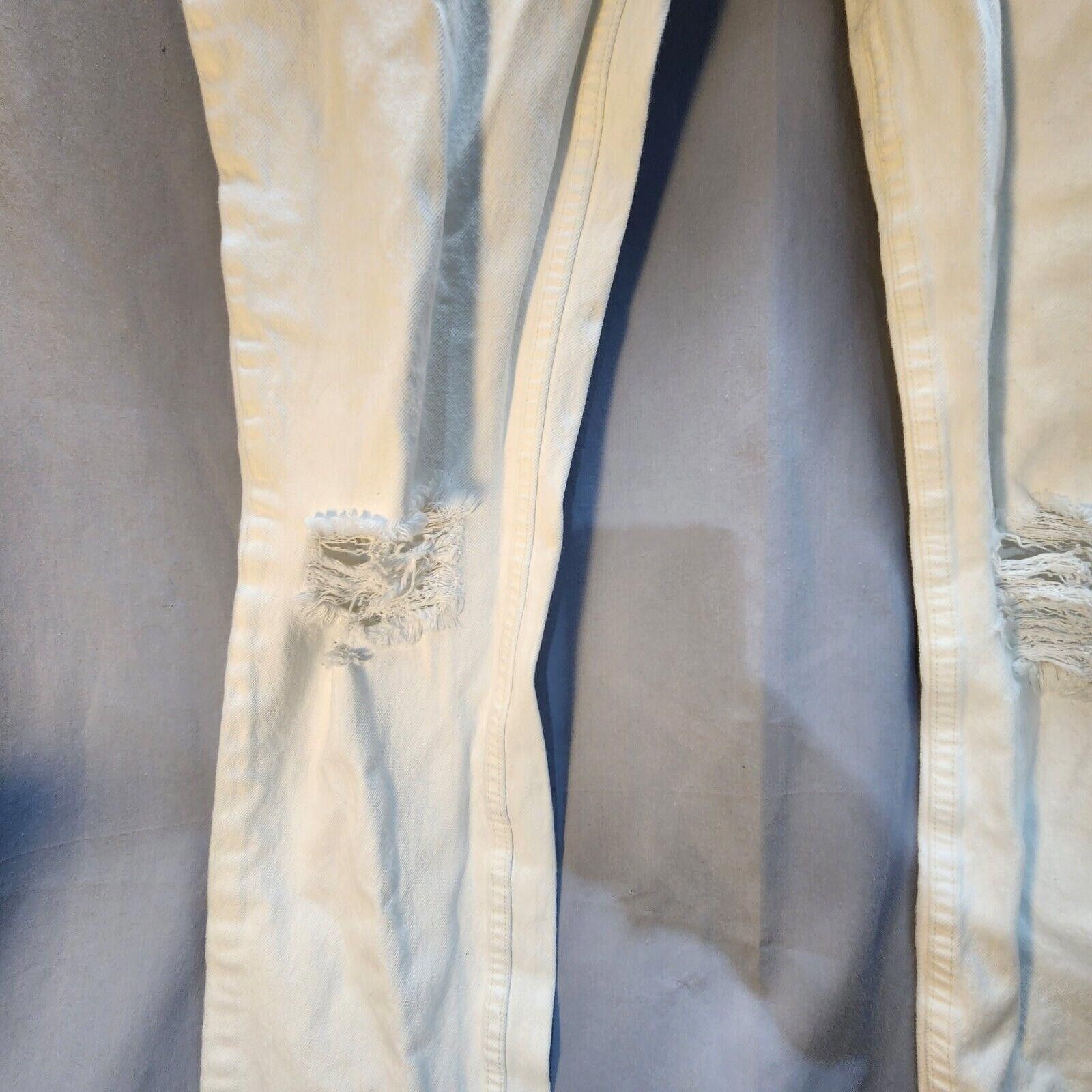 Levi's Levi's 511 White Distressed Jeans Mens 38x34 Size US 38 / EU 54 - 4 Thumbnail