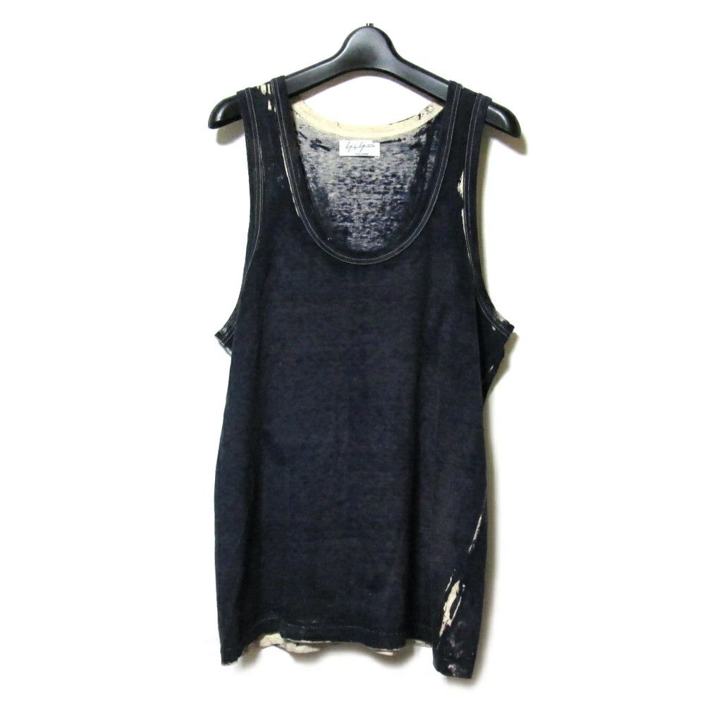 Yohji Yamamoto Yohji Yamamoto Pour Homme Mottled Tank Top T-Shirt Size US L / EU 52-54 / 3 - 1 Thumbnail