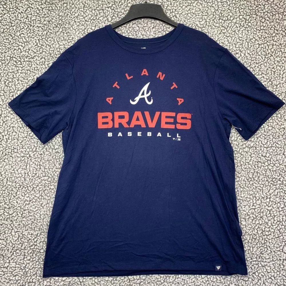 Other Atlanta Braves Shirt Men L Short Sleeve Crew Neck Cotton Size US L / EU 52-54 / 3 - 1 Thumbnail