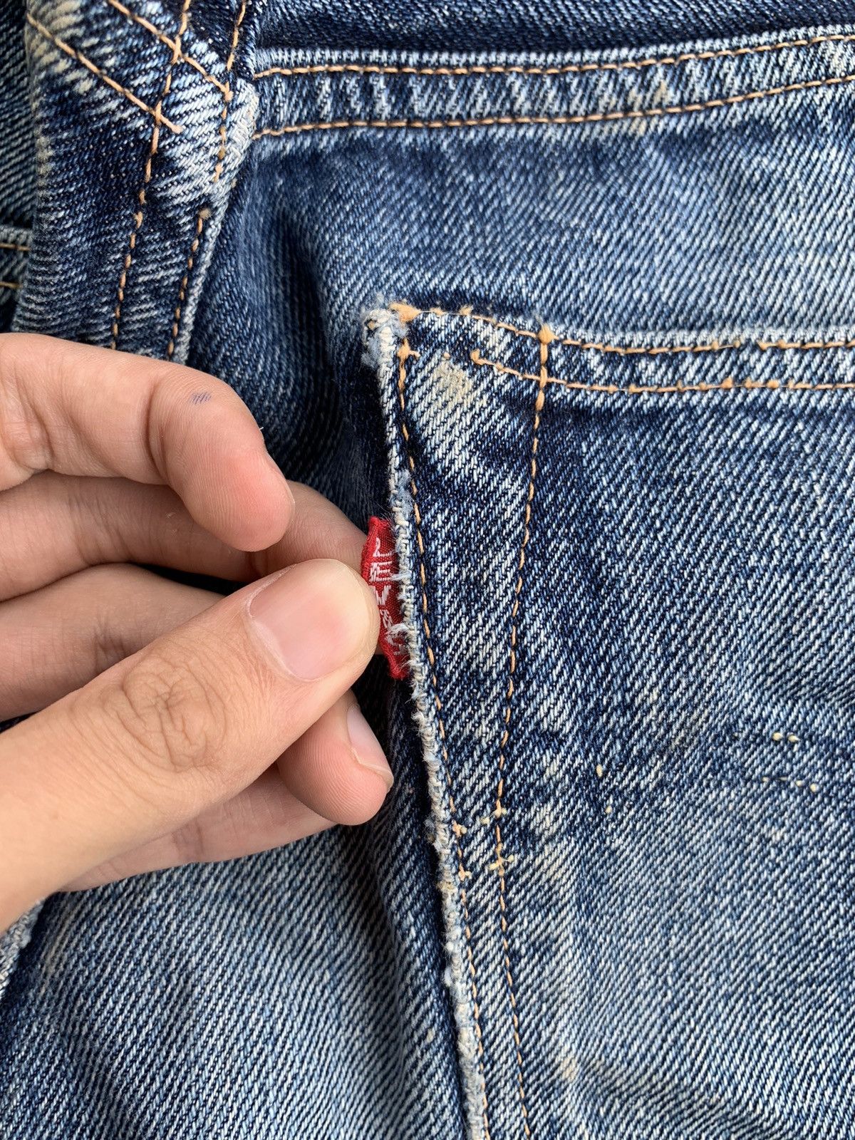 Levi's Vintage Levis Big E 501XX Selvedge Distressed Denim Size US 30 / EU 46 - 8 Thumbnail