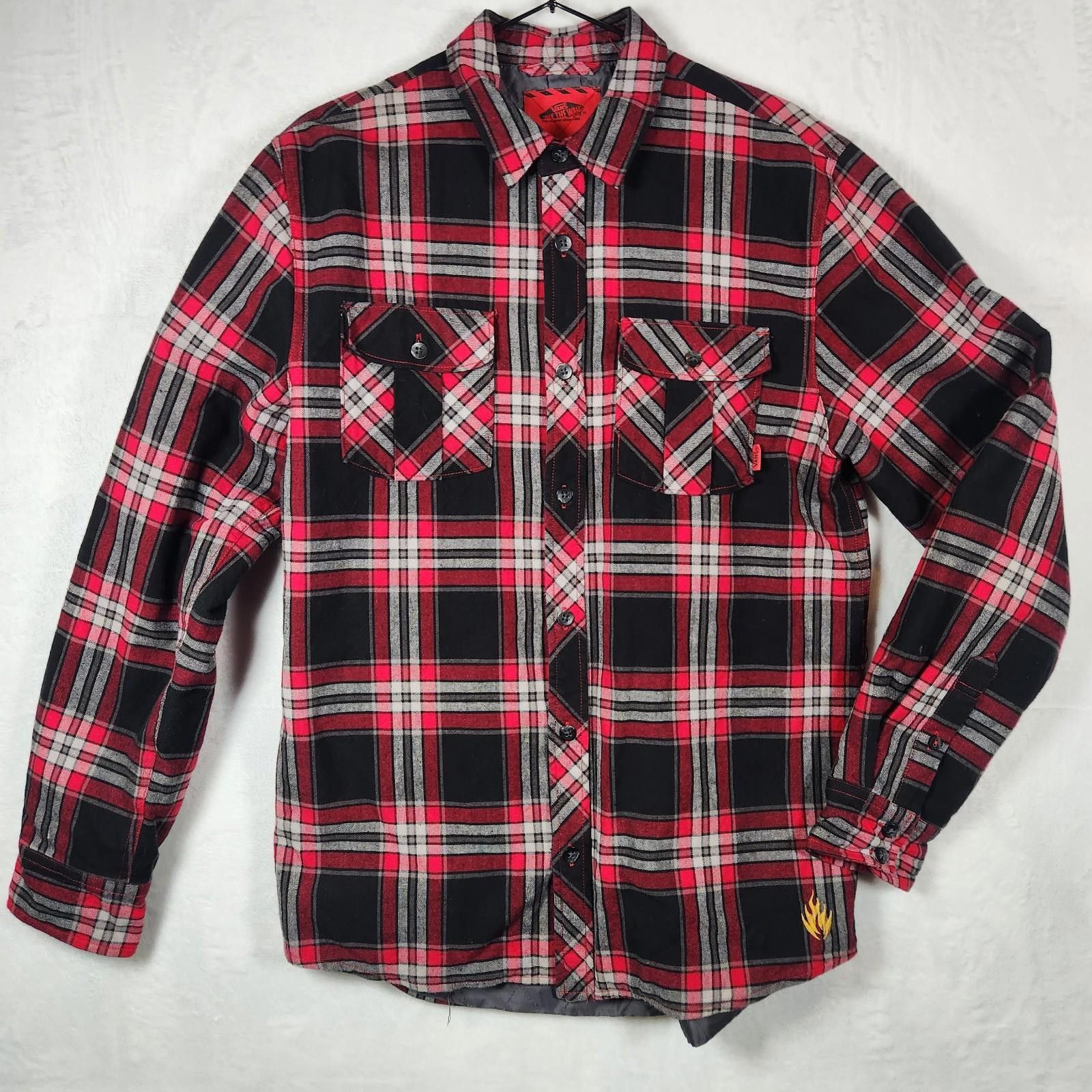 Vans Vans Off The Wall Lined Plaid Flannel Shirt Jacket Medium Size US M / EU 48-50 / 2 - 1 Thumbnail