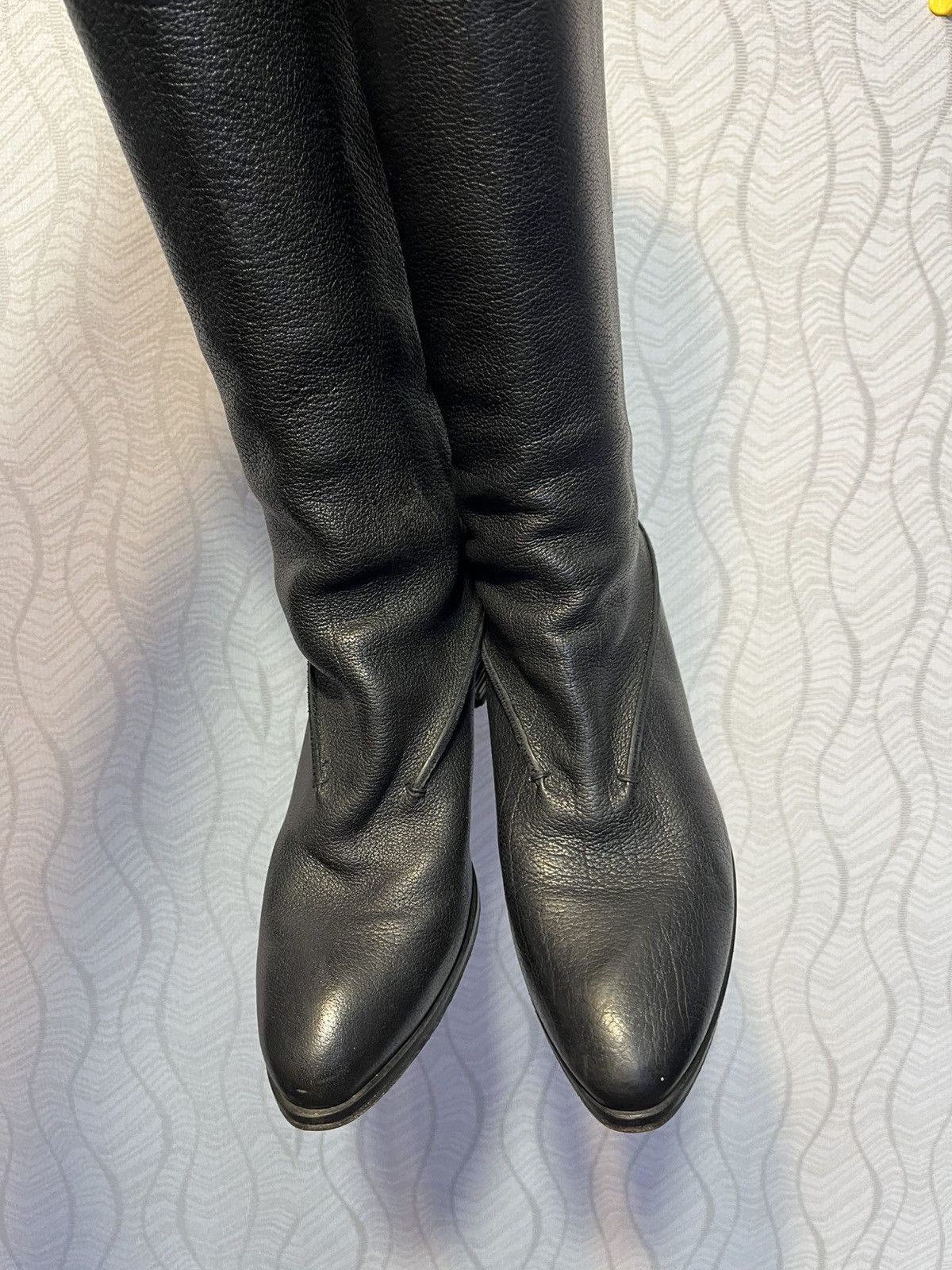 Elia Maurizi Elia Maurizi Black Leather AvantGarde Boots Guidi Style Size US 7.5 / IT 37.5 - 10 Thumbnail