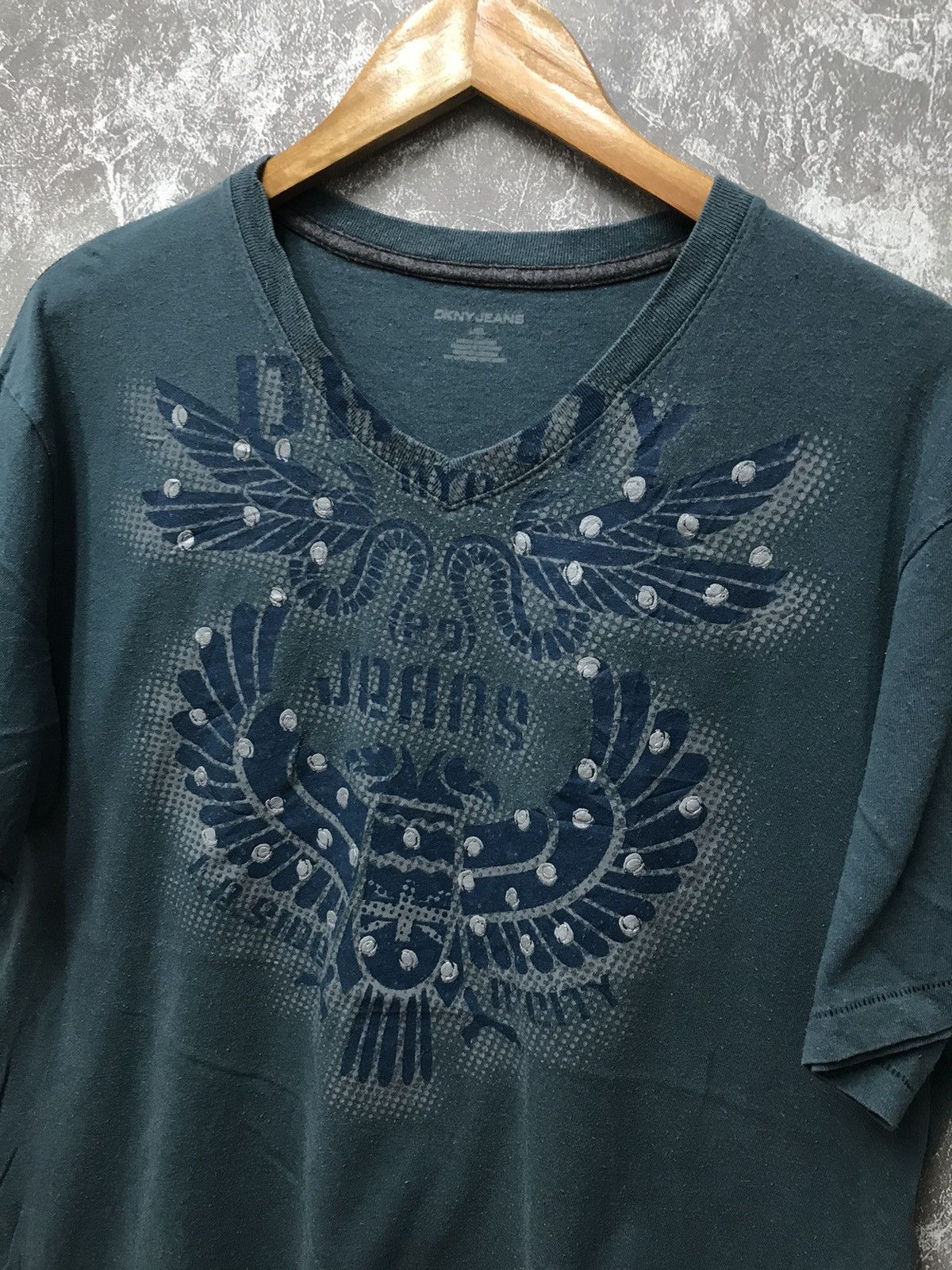 Affliction × DKNY × Southpole DKNK Jeans Affliction Wing Y2K Graphic Tee Size US L / EU 52-54 / 3 - 2 Thumbnail