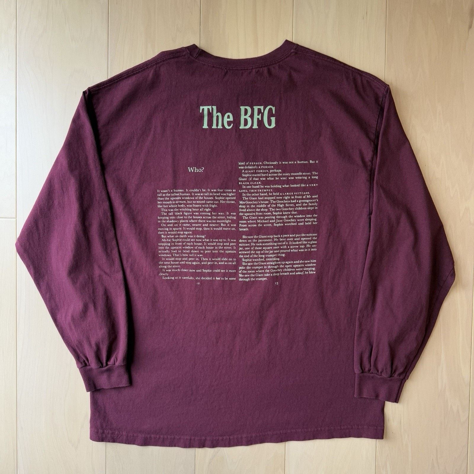 The Hundreds The Hundreds Roald Dahl Shirt XL Maroon Long Sleeve BFG Size US XL / EU 56 / 4 - 7 Thumbnail