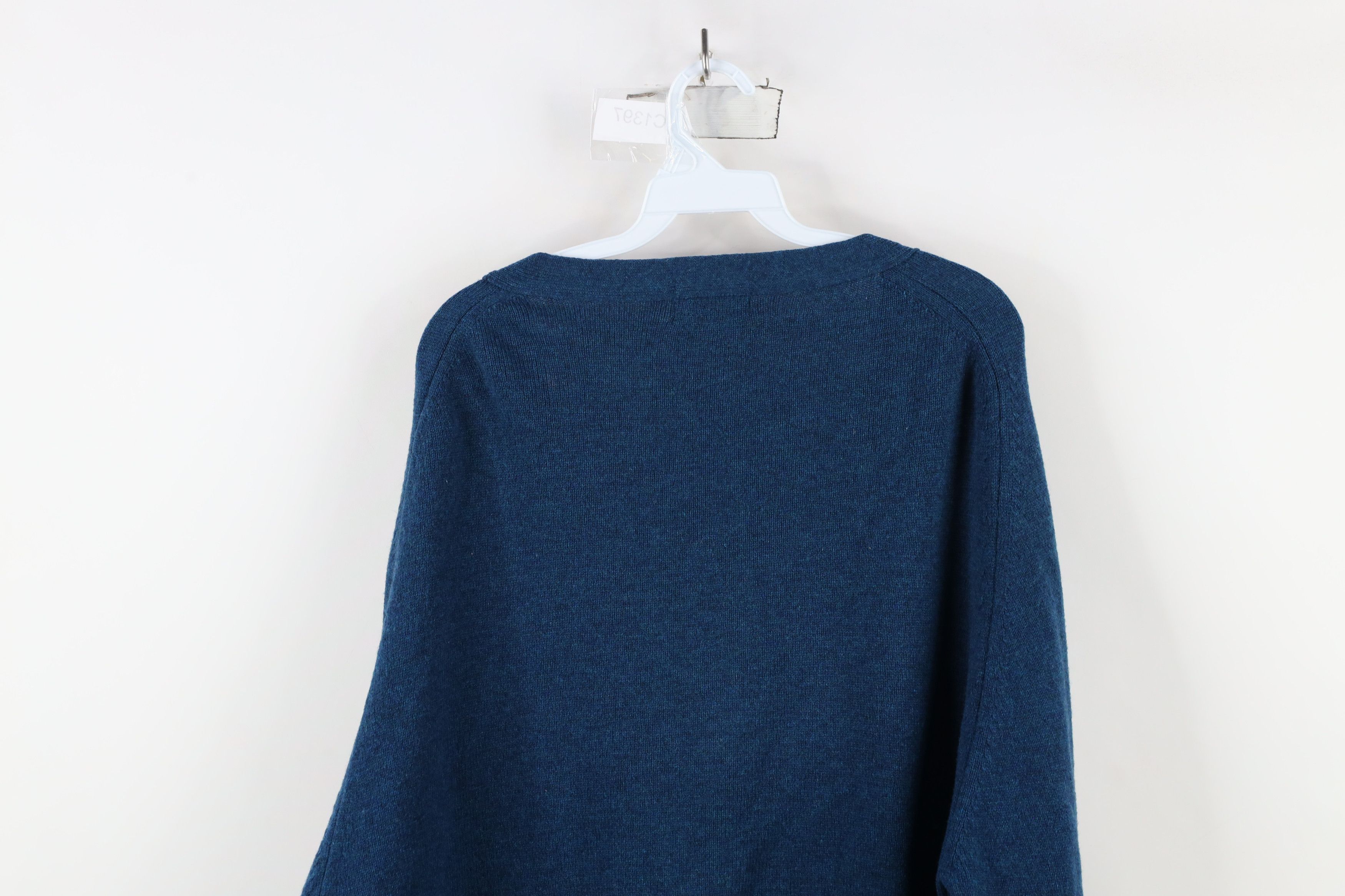 L.L. Bean × Vintage Vintage 70s LL Bean Scotland Wool Knit Cardigan Sweater Size US L / EU 52-54 / 3 - 12 Thumbnail