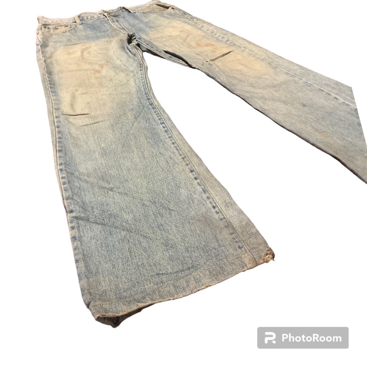 FLARE Edwin Distressed fade denim japanese