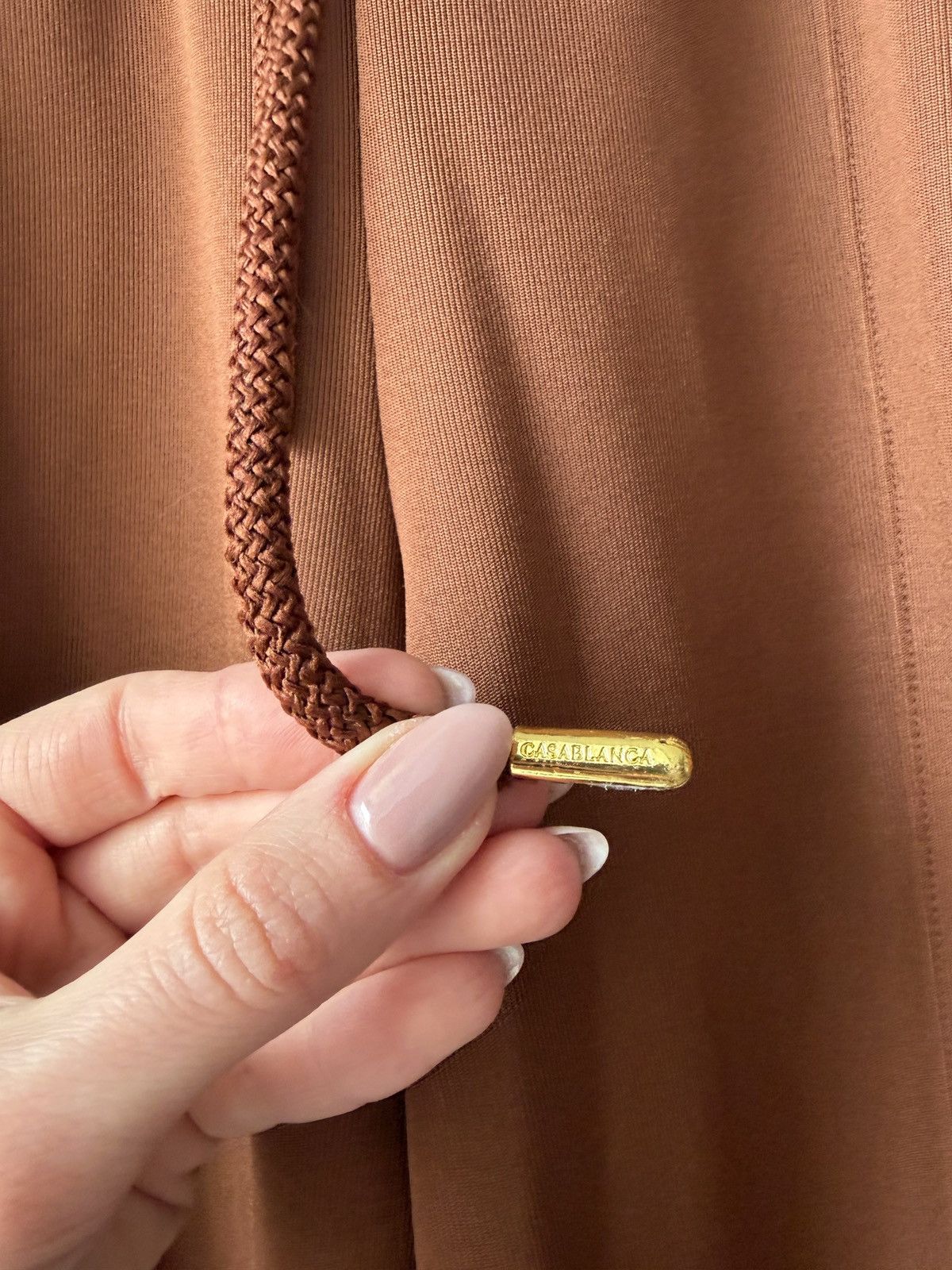 Casablanca Casablanca Laurel Brown Track Suit in Tricot-Knit Size 25" / US 0 / IT 36 - 15 Thumbnail