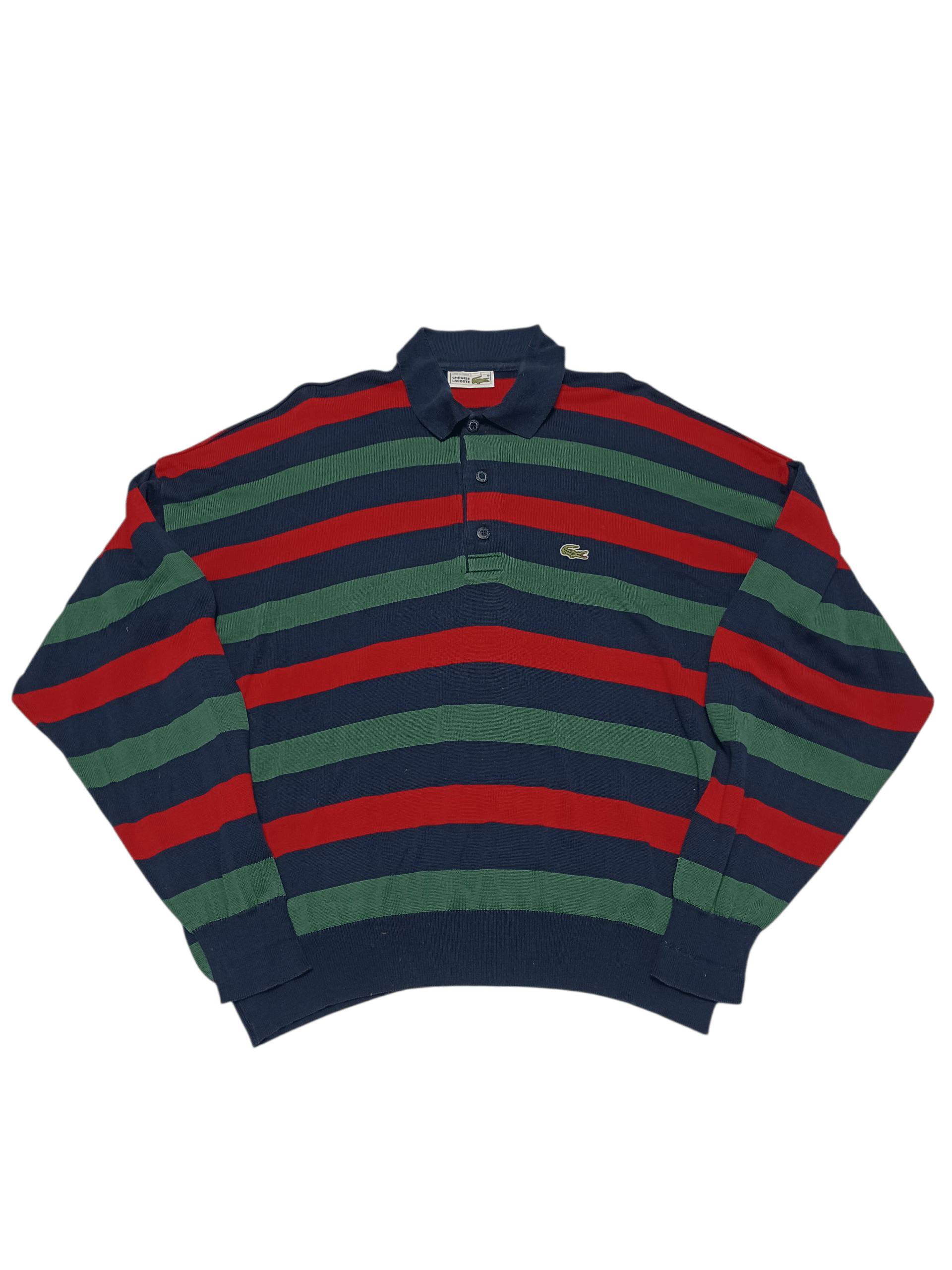 Lacoste LACOSTE VINTAGE LUXURY MADE IN FRANCE 1/3 LIGHT SWEATER Size US XL / EU 56 / 4 - 1 Thumbnail
