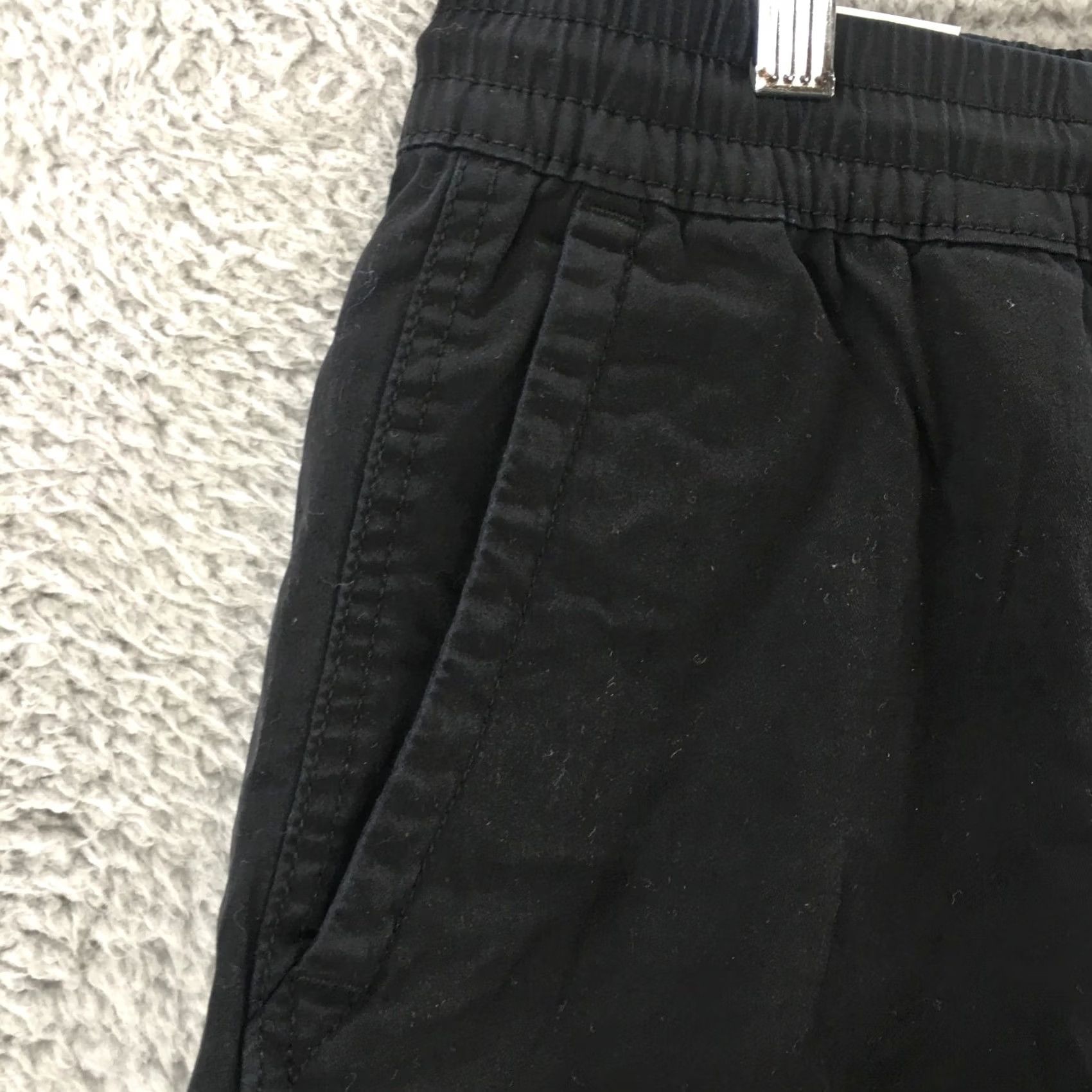 Vintage Aero Jogger Shorts Mens XS 8.5 Inseam Elastic Waist NWT Black Cotton Blend Flat Front Pockets Sweat Casual Modern 8.5 Inseam Size US 27 - 2 Thumbnail