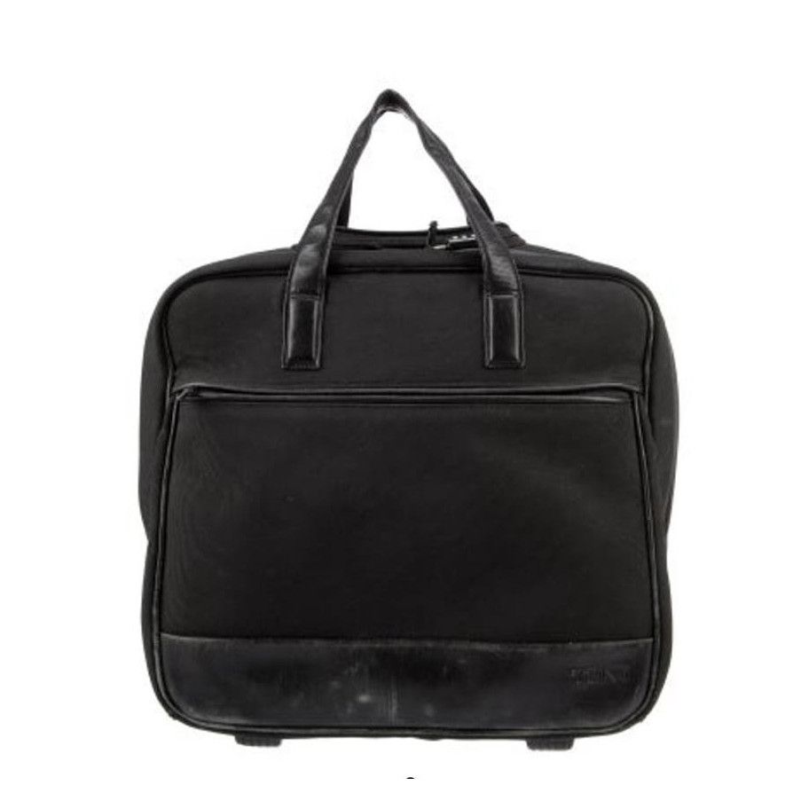 image of Tumi Rolling Black Nylon Briefcase, Women's
