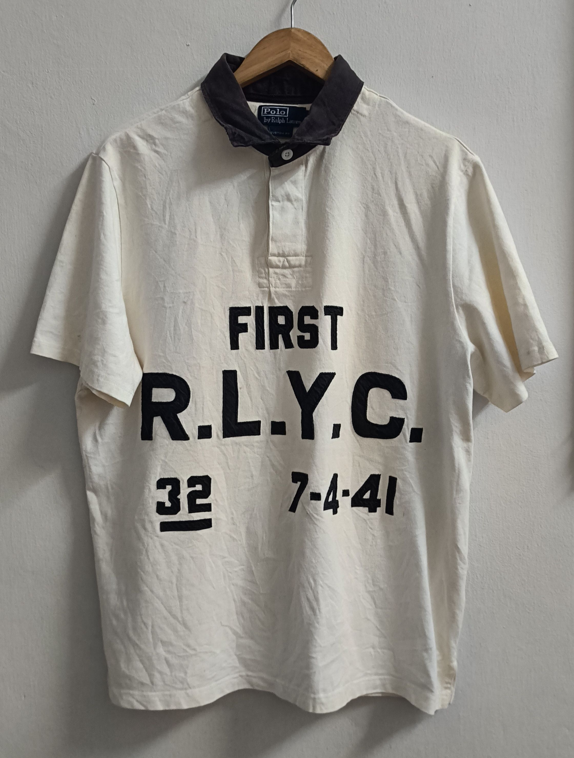 🔥🔥 Rare Vintage Polo RL First RLYC Rugby Tee