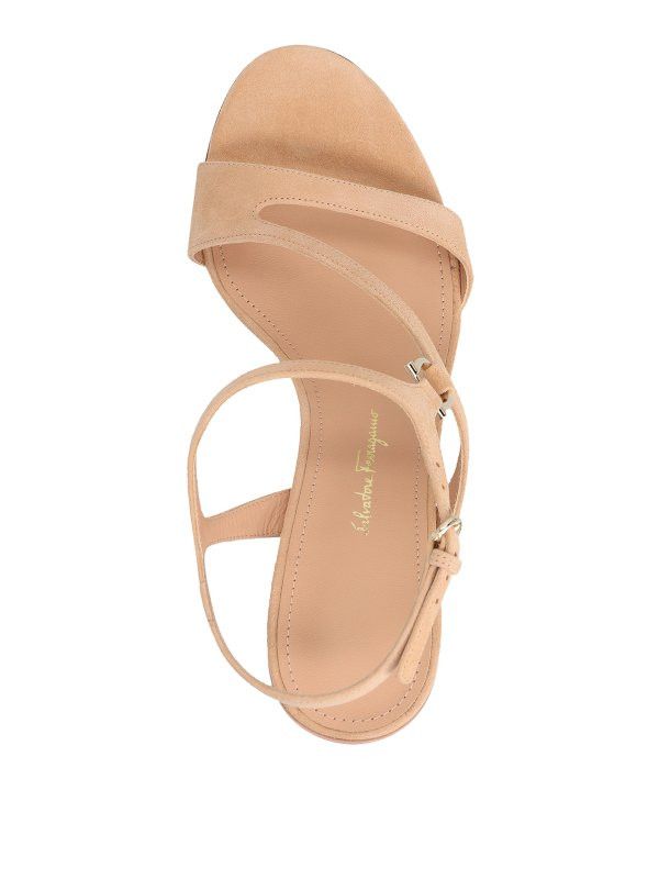Salvatore Ferragamo o1y0426 Slingback Sandals in Beige Size US 5.5 / IT 35.5 - 2 Thumbnail