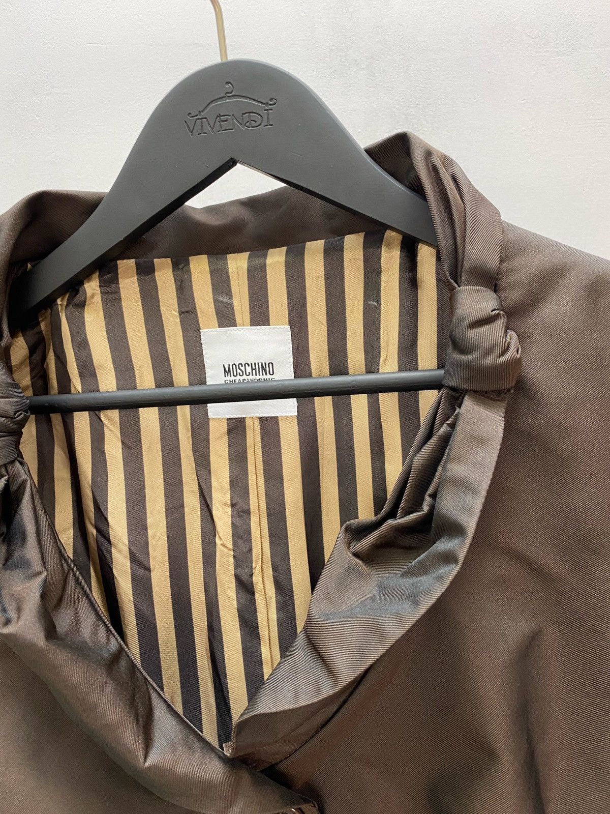 If Six Was Nine × Moschino Moschino Black Blazer Cheap And Chic Art Designer Rare Size XL / US 12-14 / IT 48-50 - 12 Thumbnail