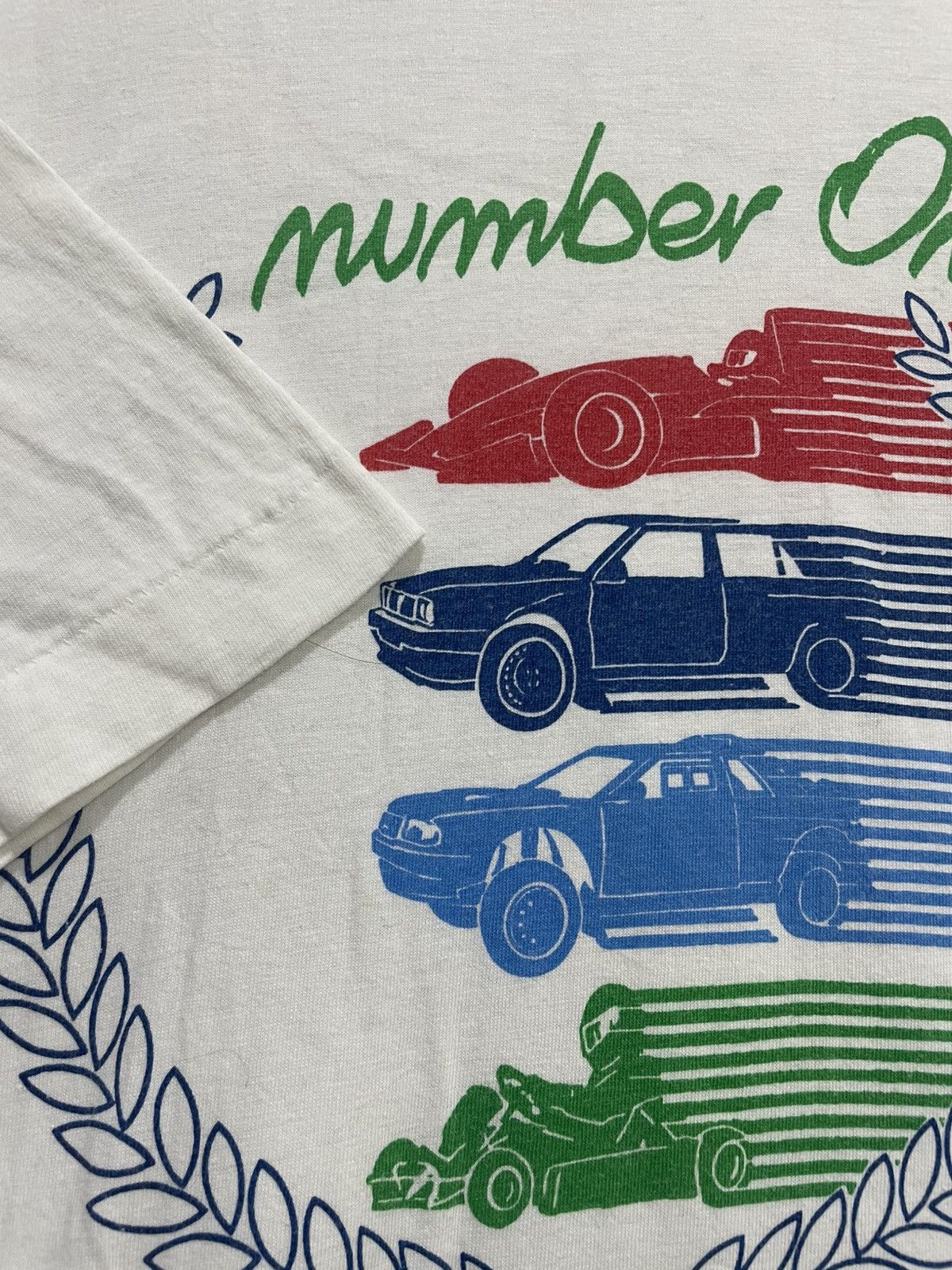 Vintage Vintage Sparco The Number One T-Shirt Size US L / EU 52-54 / 3 - 3 Thumbnail