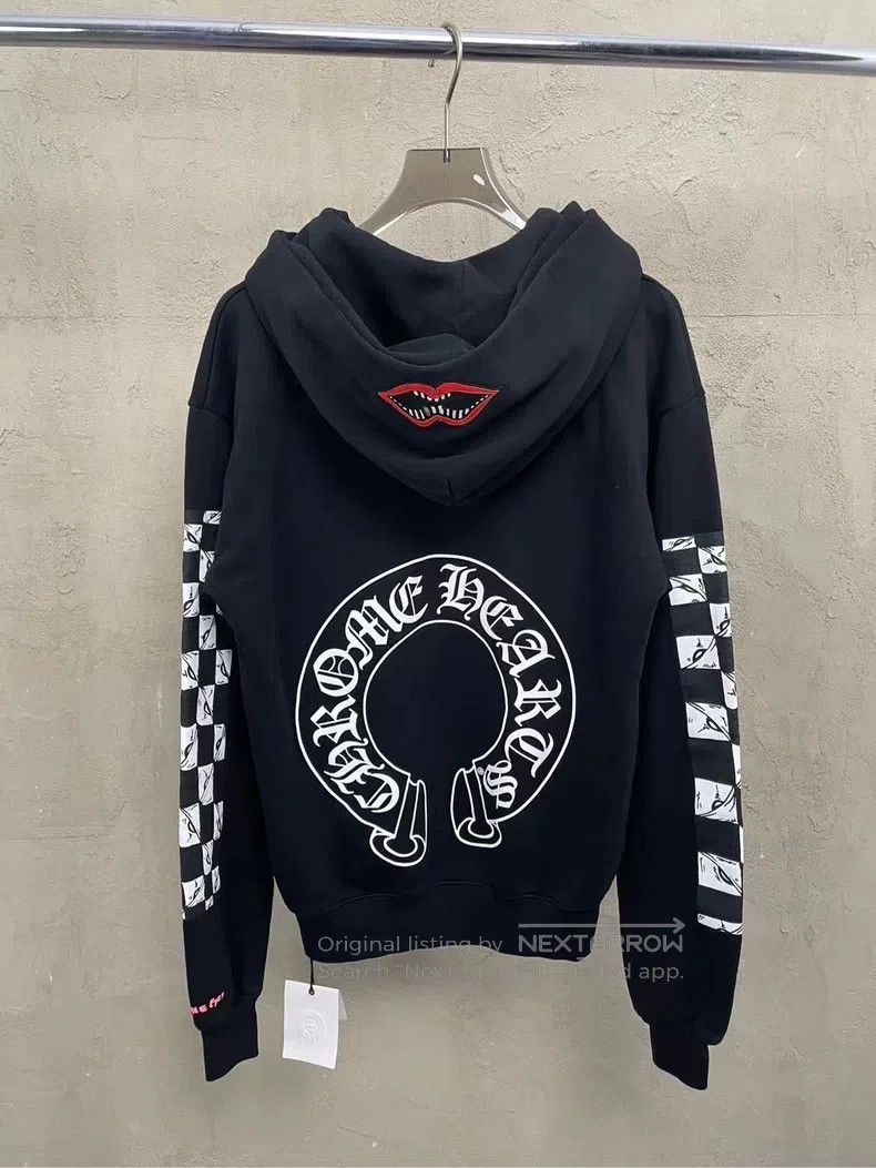 CHROME HEARTS Size M Lip horseshoe unicorn arm silver butto