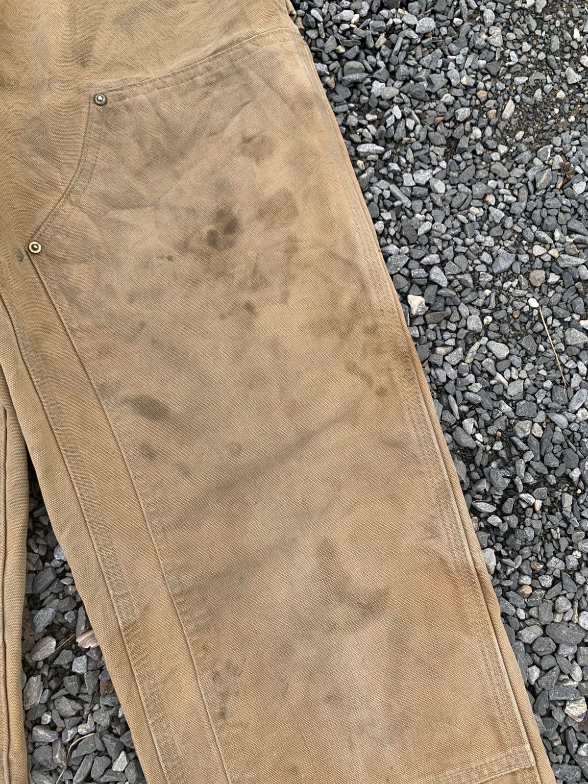 Carhartt VINTAGE CARHART DOUBLE KNEE RUSTY DAMAGE DISTRESSED DENIM Size US 30 / EU 46 - 11 Thumbnail