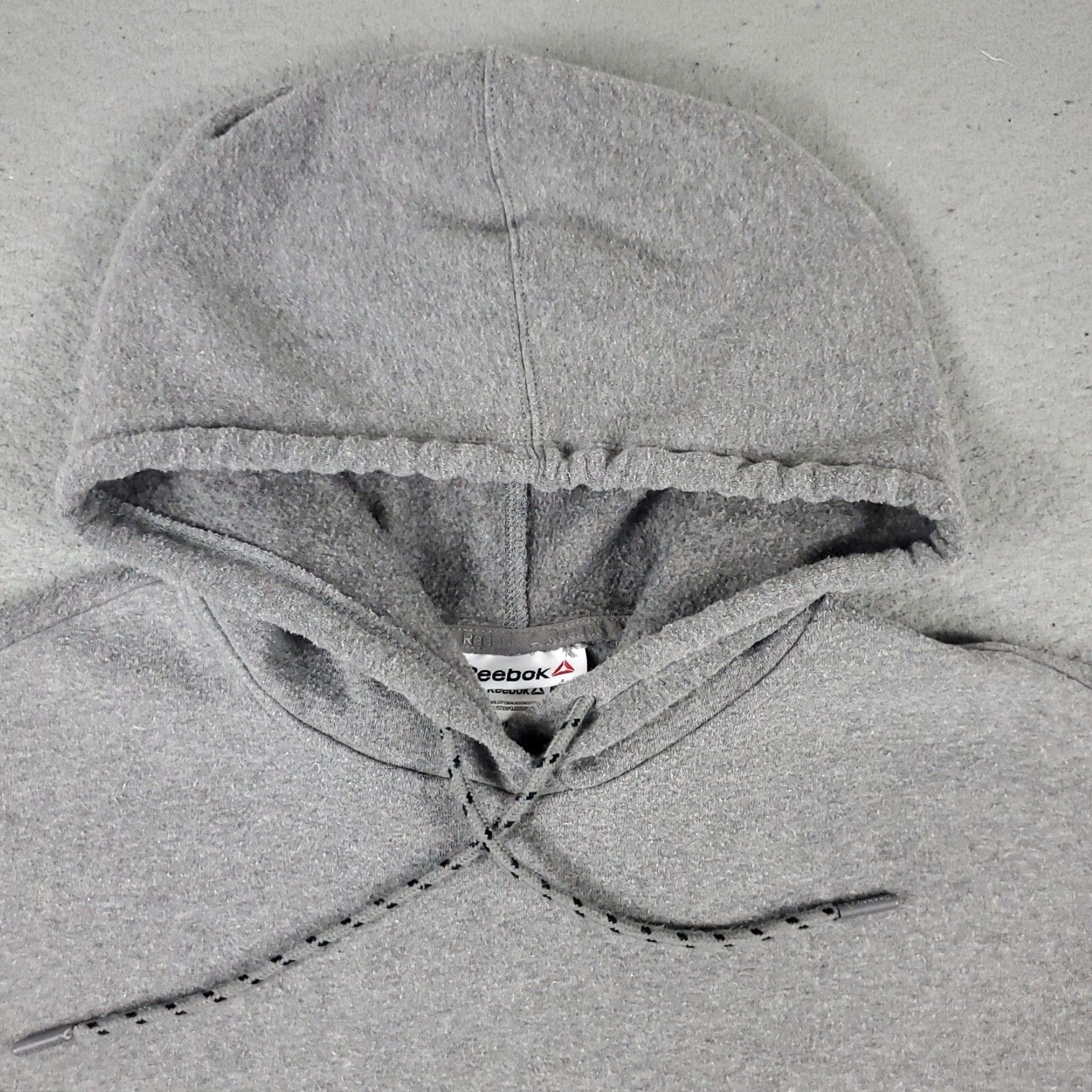 Reebok Reebok Pullover Hoodie Sweatshirt Womens Large Gray Cotton Blend Size L / US 10 / IT 46 - 3 Thumbnail