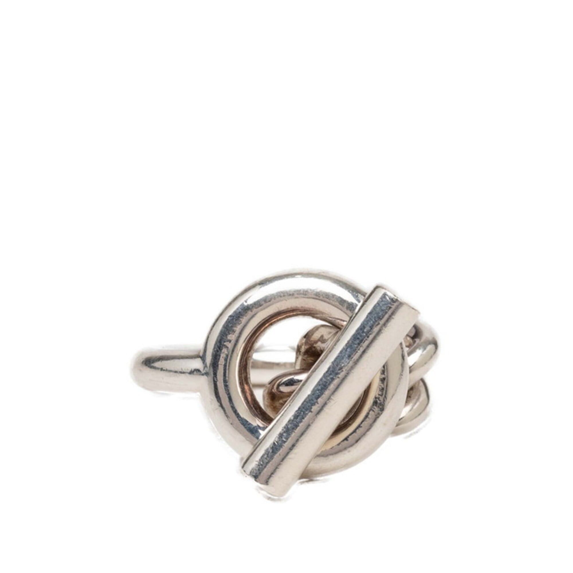 Hermes Hermes Croisette GM Ring, Size #54, SV925 Silver, Women's. Size ONE SIZE - 1 Thumbnail