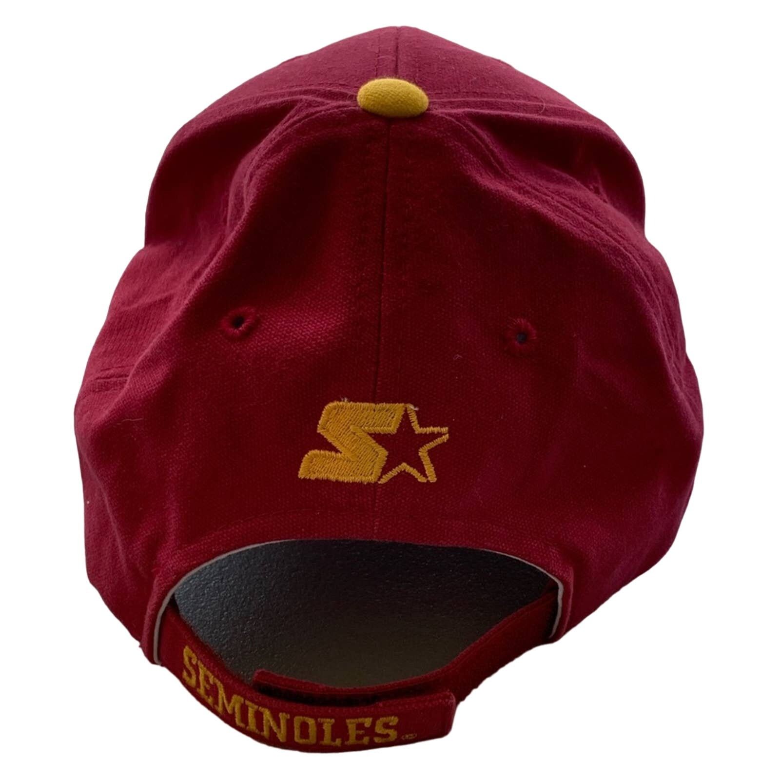 Starter VINTAGE STARTER FSU FLORIDA STATE SEMINOLES HAT SHARK TOOTH Size ONE SIZE - 2 Thumbnail
