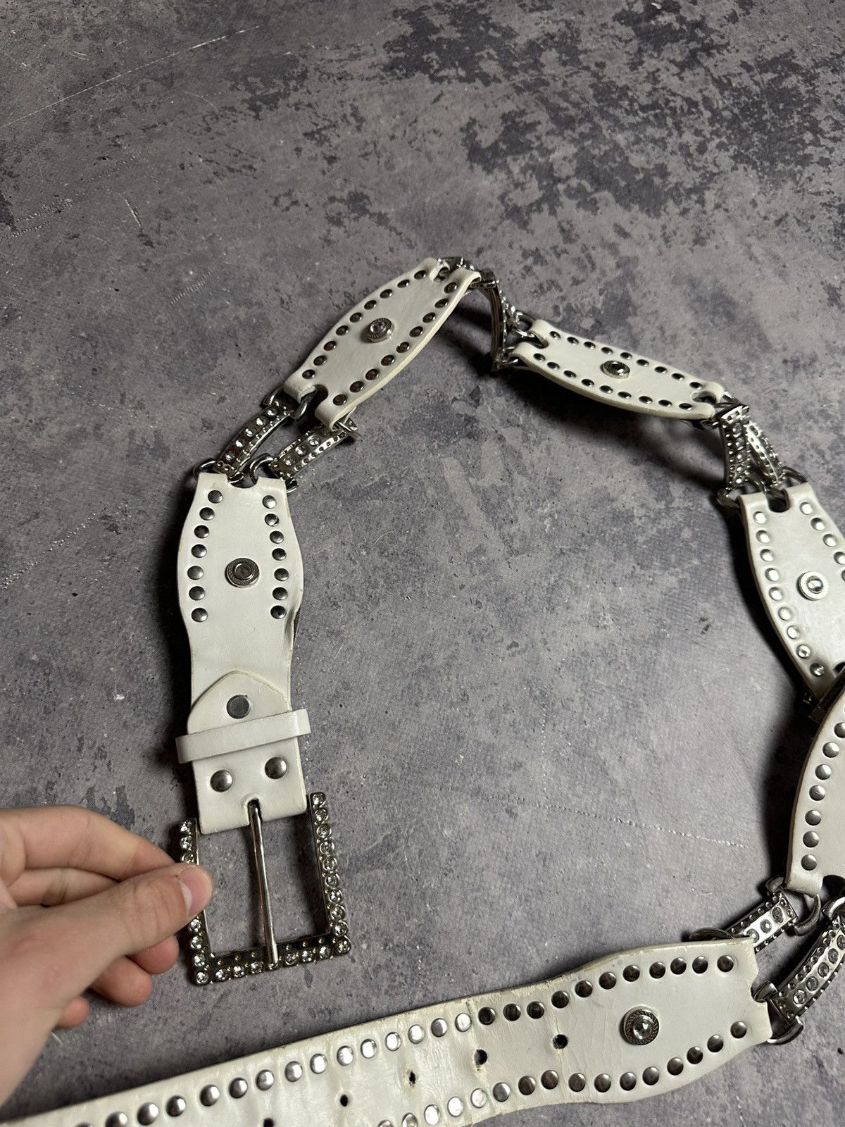 If Six Was Nine Vintage If Six Was Nine Style Belt Y2K White Size ONE SIZE - 2 Thumbnail
