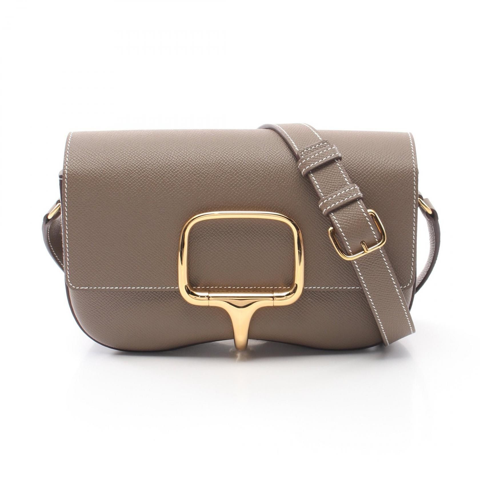 Hermes Hermes Della Cavalleria Epsom Shoulder Bag Leather Shoulder Bag Stamp B (2023) in Brown, Women's