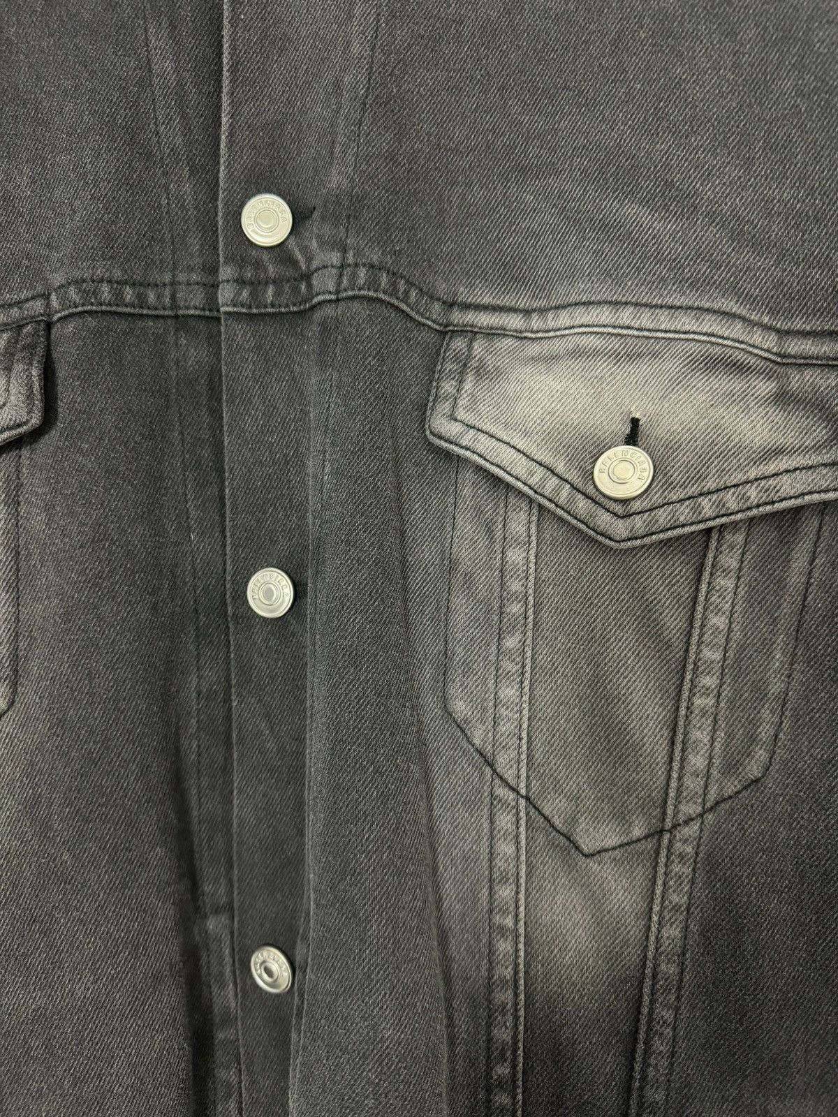 Balenciaga FW21 Denim Jersey Jacket Trucker Trompe L’oeil Size US M / EU 48-50 / 2 - 8 Thumbnail