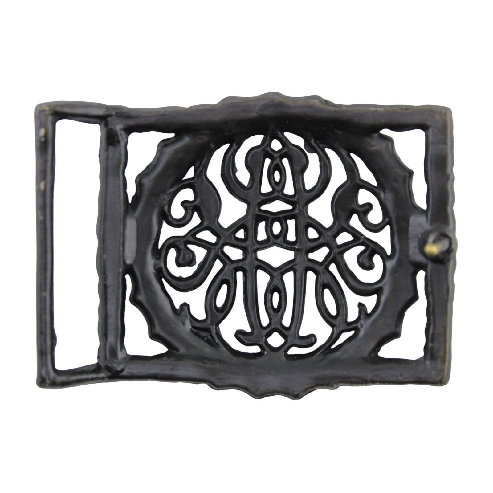 Other Black Enamel Celtic Viking Filigree Belt Buckle • 2” Belt Size ONE SIZE - 2 Thumbnail