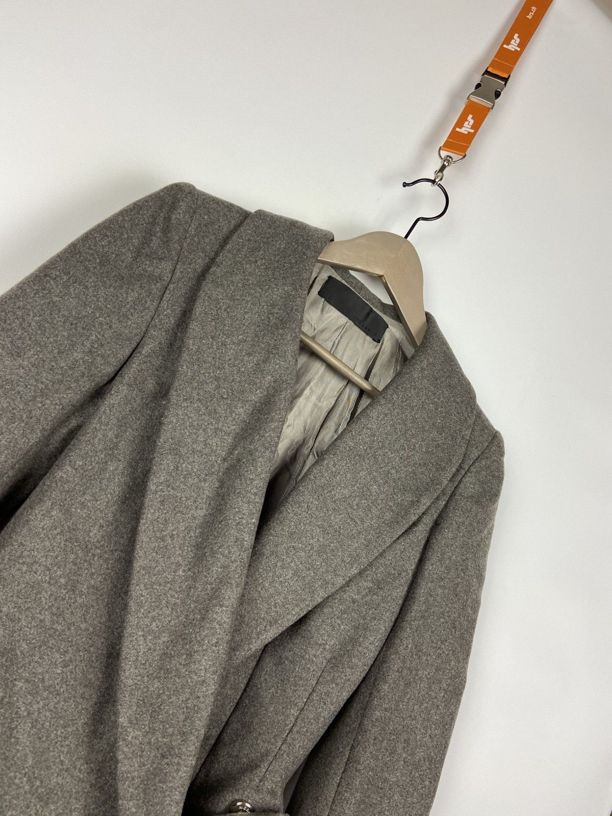Designer × Haider Ackermann HAIDER ACKERMANN Asymmetrical Wool Gray Women Blazer Jacket Size XS / US 0-2 / IT 36-38 - 10 Thumbnail