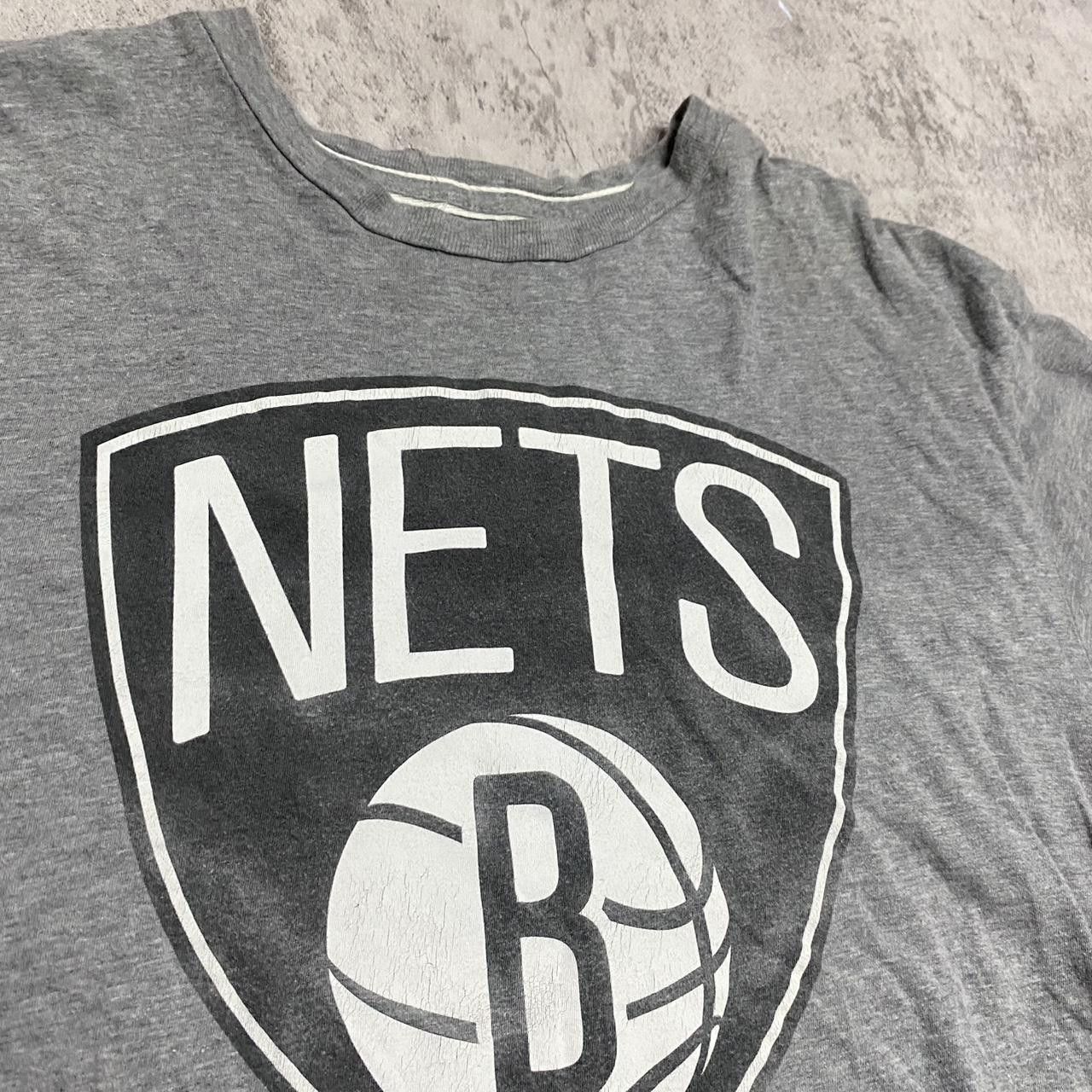 Mitchell & Ness Grey Mitchell & Ness Brooklyn Nets T-shirt Size US L / EU 52-54 / 3 - 3 Thumbnail
