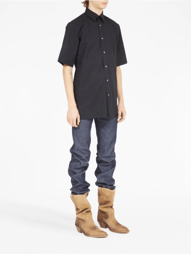 Maison Margiela BNWT AW23 MAISON MARGIELA FOUR STITCH SHORT SLEEVE SHIRT 41 Size US M / EU 48-50 / 2 - 14 Thumbnail