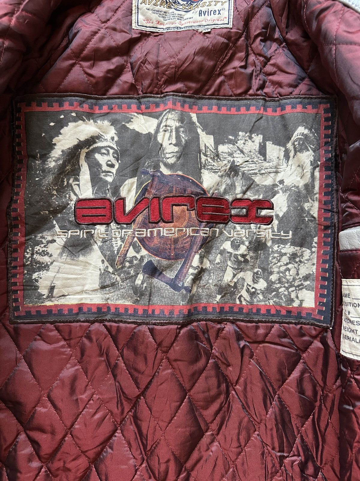 Avirex × Vintage 1990s Avirex Spirit of American Leather Varsity Jacket Size US XL / EU 56 / 4 - 11 Thumbnail