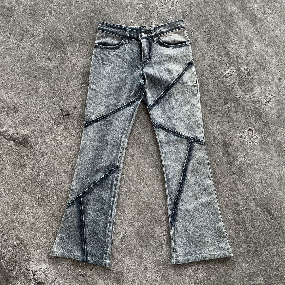 If Six Was Nine × Japanese Brand × Le Grande Bleu (L.G.B.) Zigzag washed flare jeans ifsixwasnine styled Size US 27 - 1 Thumbnail