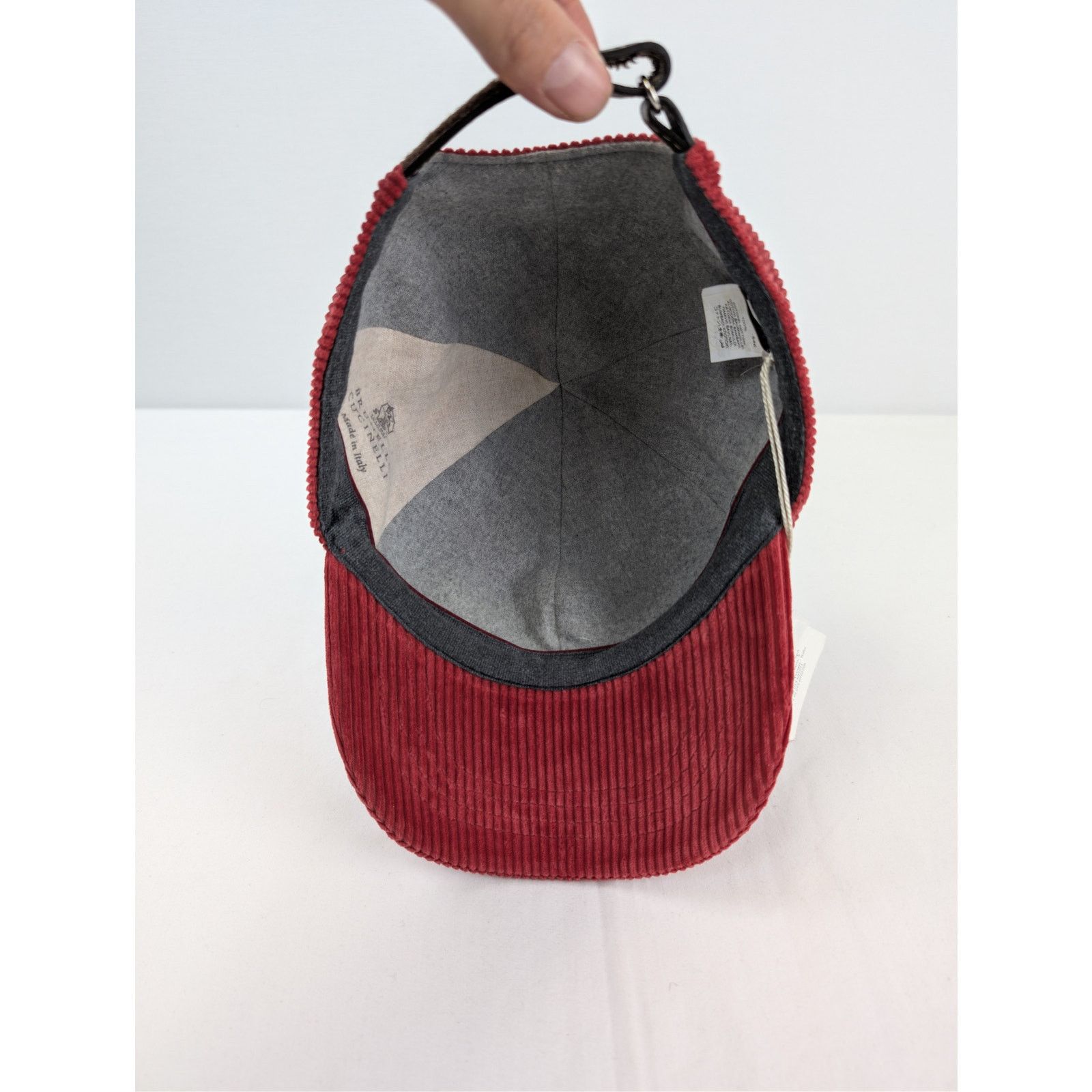 Brunello Cucinelli o1rshd1 CC20 Size: M / Baseball Cap / hat in Red Size ONE SIZE - 9 Thumbnail