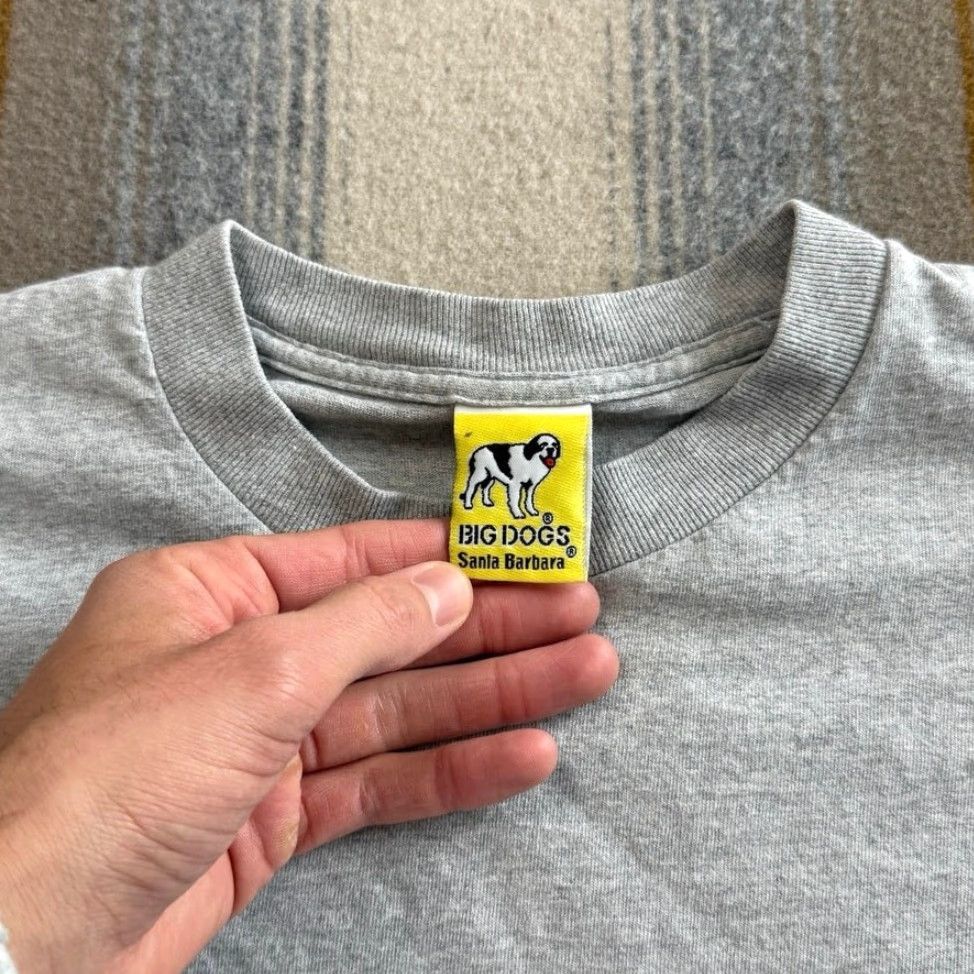 Big Dogs VINTAGE 90s Big Dogs Just Chew It Nike Parody T-Shirt Size L Regular Men Gray Short Sleeve 90s Animals Sports Made In USA Size US L / EU 52-54 / 3 - 3 Thumbnail