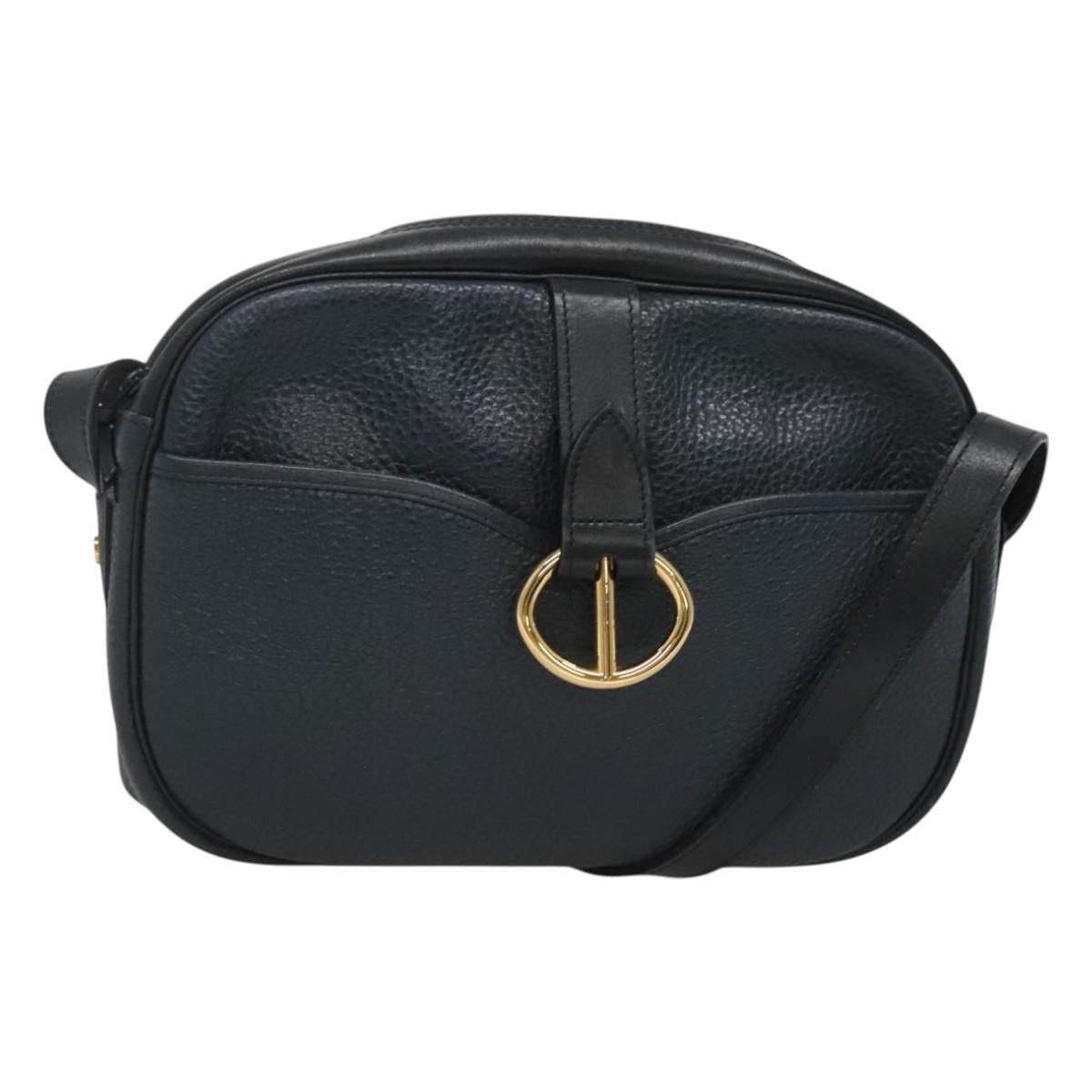 Dior DIOR Shoulder Bag Leather Navy Gold Size ONE SIZE - 1 Thumbnail