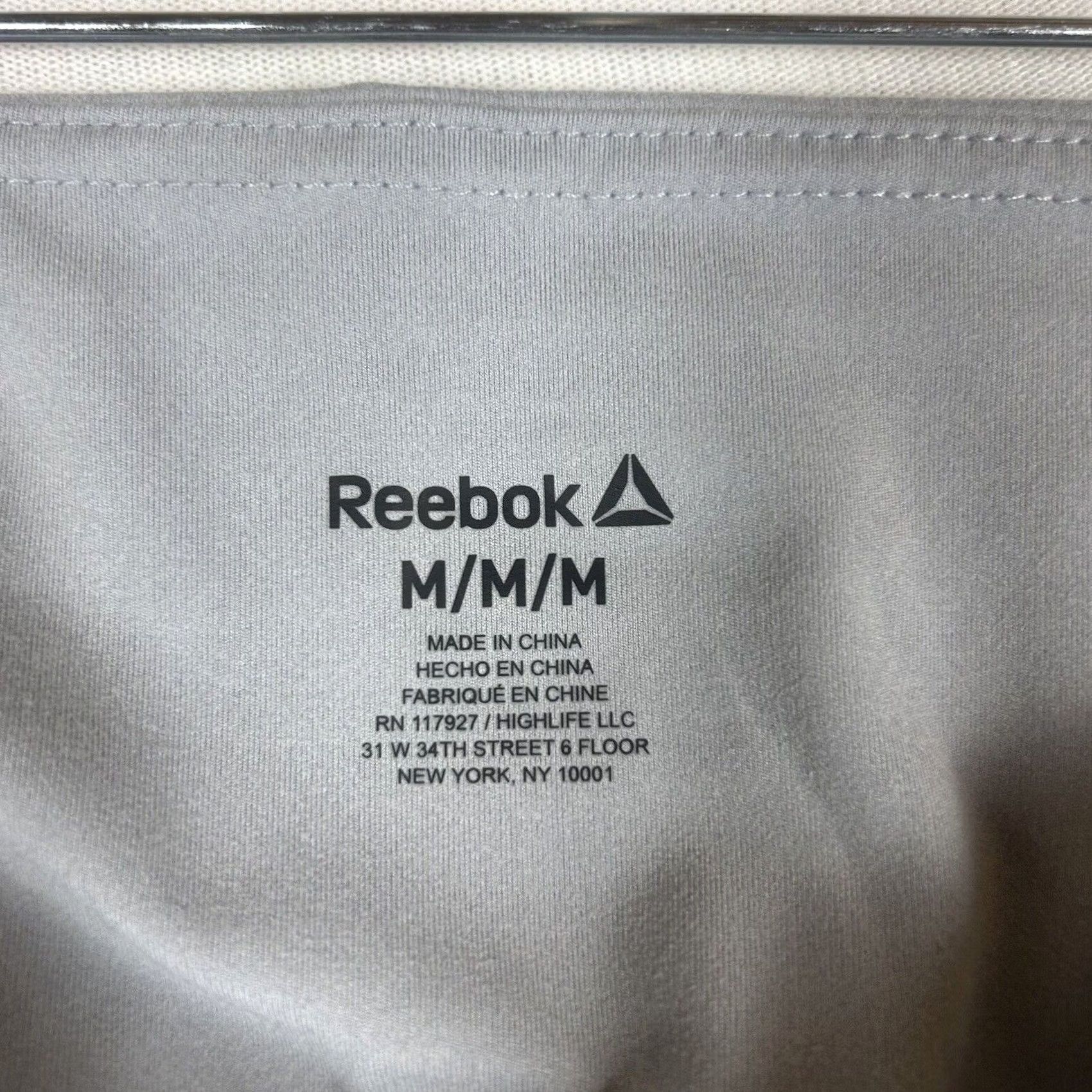 Reebok Reebok Leggings Womens M Gray Yoga Gym Workout Casual Outdoors Hiking Pants Skinny Pockets Breathable Lightweight Compression Size 32" / US 10 / IT 46 - 2 Thumbnail