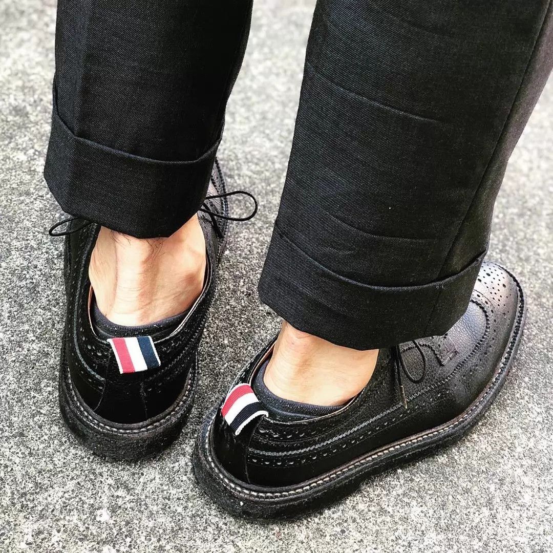 Thom Browne Thom Browne Classic Black Brogue Rubber Sole Size 10 Size US 10 / EU 43 - 7 Thumbnail