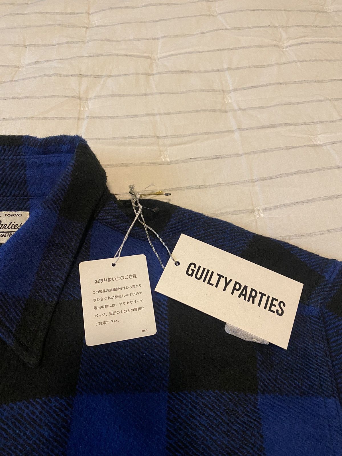 Wacko Maria Wacko Maria Blue/Black Flannel Check Shirt XXL Size US XXL / EU 58 / 5 - 9 Thumbnail