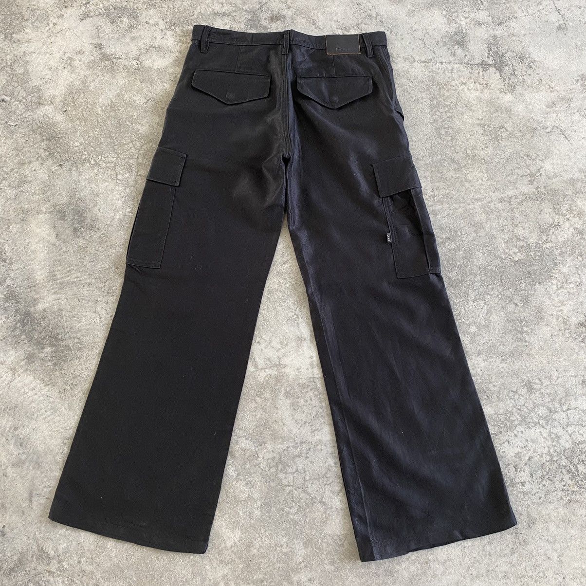 L7 Real Hip Vintage L7 Real Hip Coated Wide Leg Flared Cargo Pants Size US 31 - 2 Thumbnail