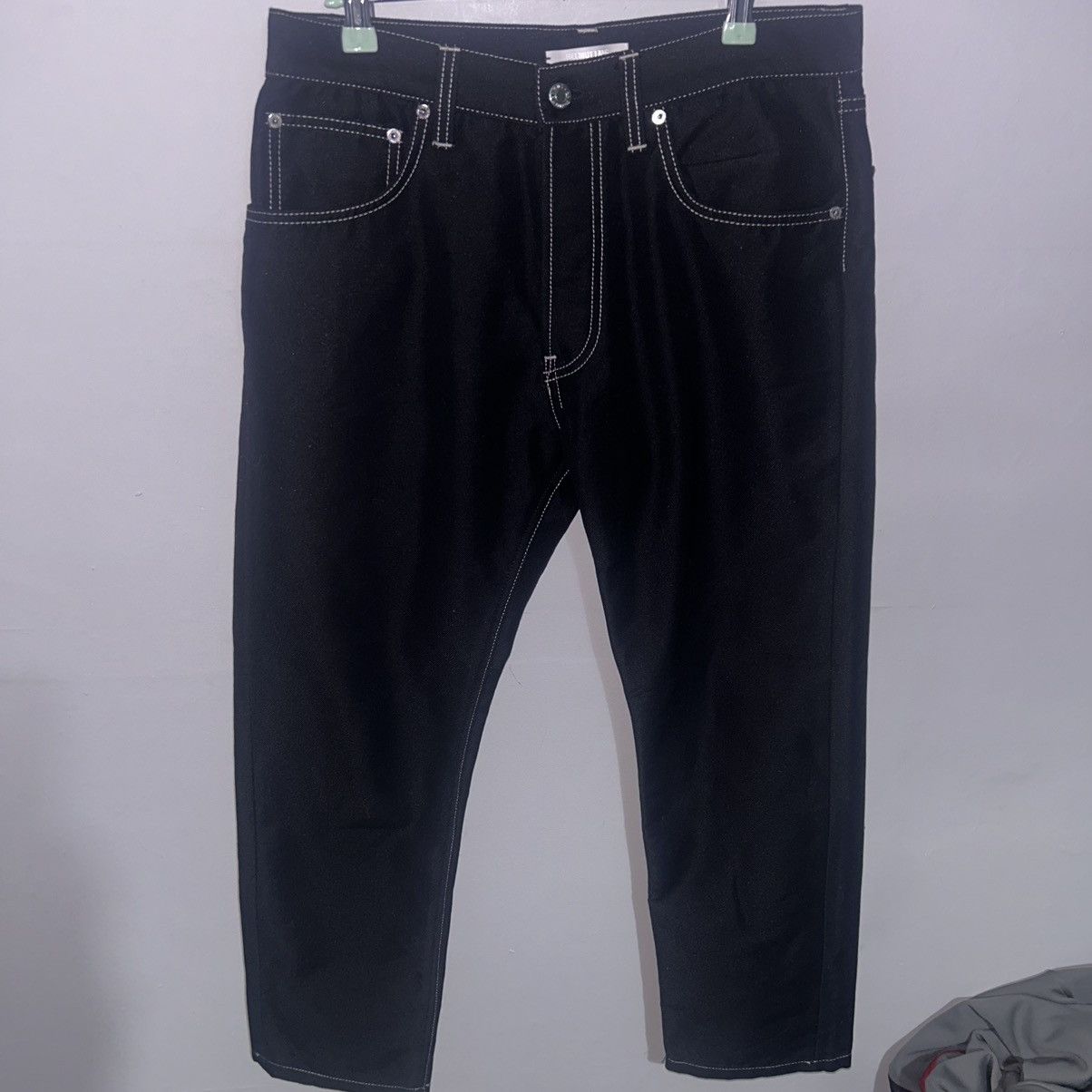 Helmut Lang HELMUT LANG contrast stitch black jeans size 32 Size US 32 / EU 48 - 1 Thumbnail