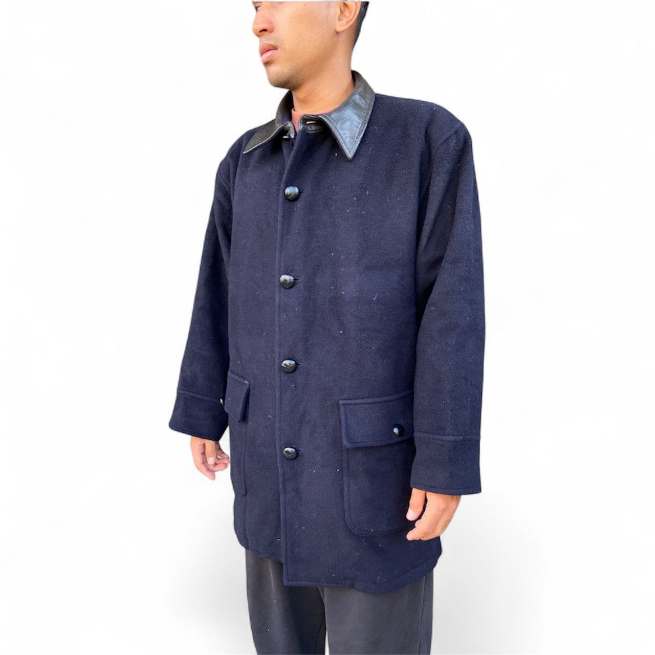 Vintage Rare‼️ Vintage 90s Pierre Cardin Cashmere Mohair Wool Jacket Size US L / EU 52-54 / 3 - 3 Thumbnail