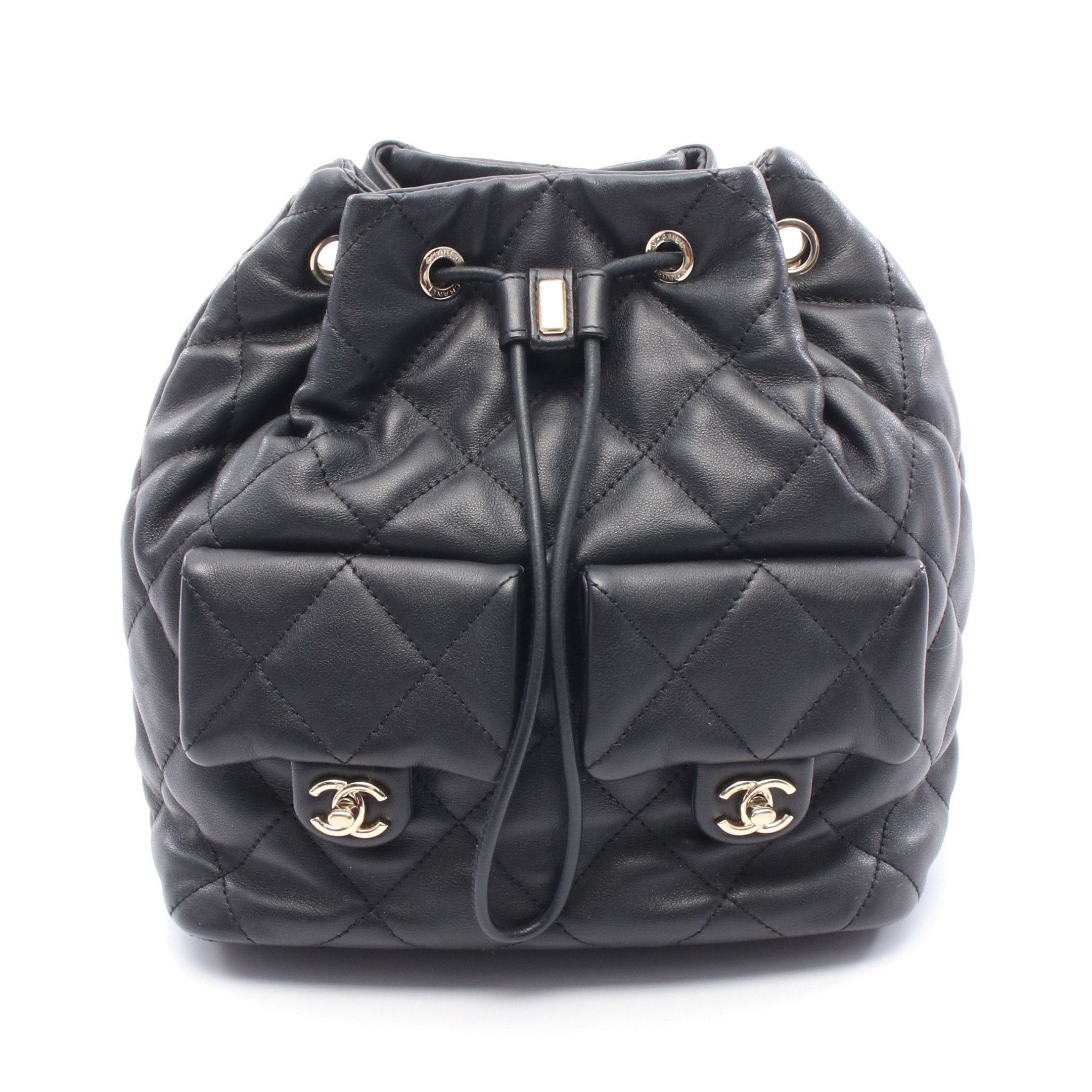 Chanel Chanel Matelasse Backpack Rucksack Leather Black Gold Hardware Size ONE SIZE - 1 Thumbnail