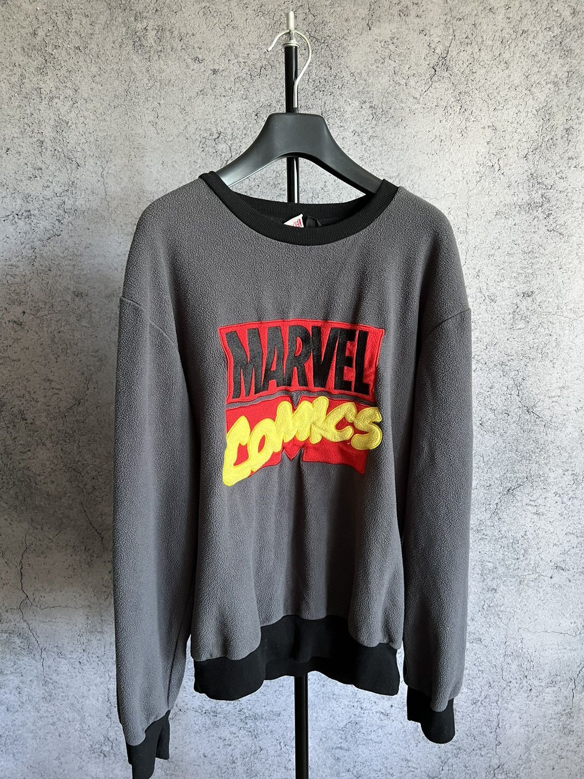 Marvel Comics Crazy Marvel Comics Fleece Sweater Y2K Big Logo Sweatshirt Size US M / EU 48-50 / 2 - 1 Thumbnail