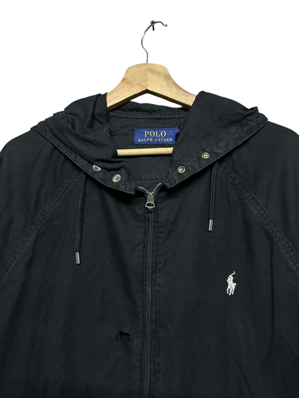 Polo Ralph Lauren Polo Ralph Lauren Black Bomber Zipper Hoodies Jacket Size US XL / EU 56 / 4 - 3 Thumbnail